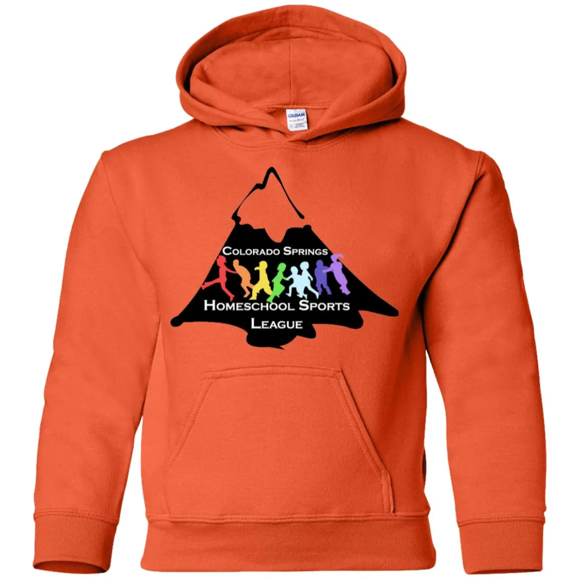CO Springs Home School Sports League G185B Gildan Youth Pullover Hoodie