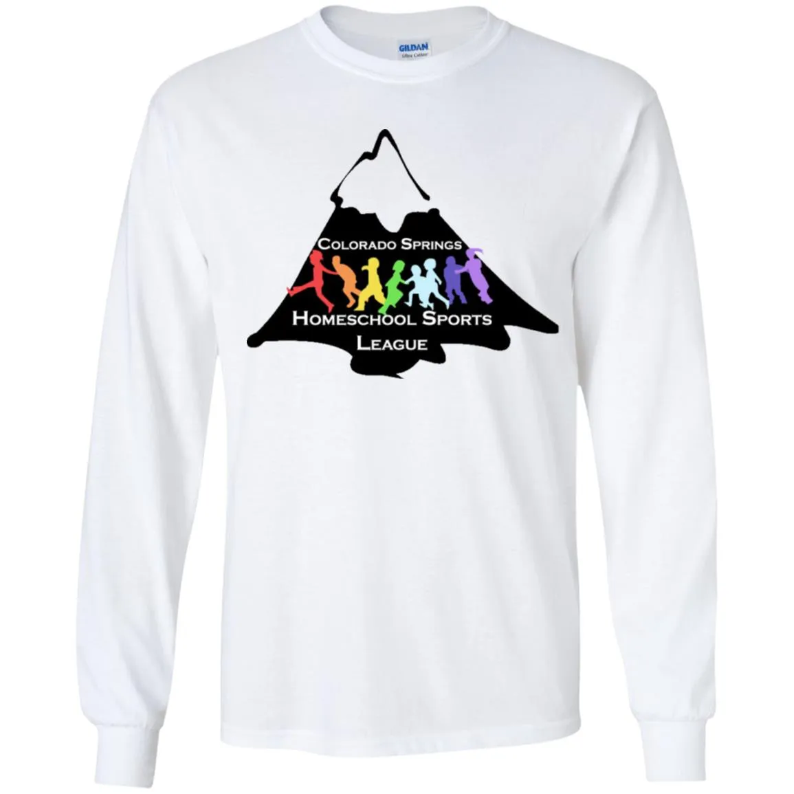 CO Springs Home School Sports League G240B Gildan Youth LS T-Shirt
