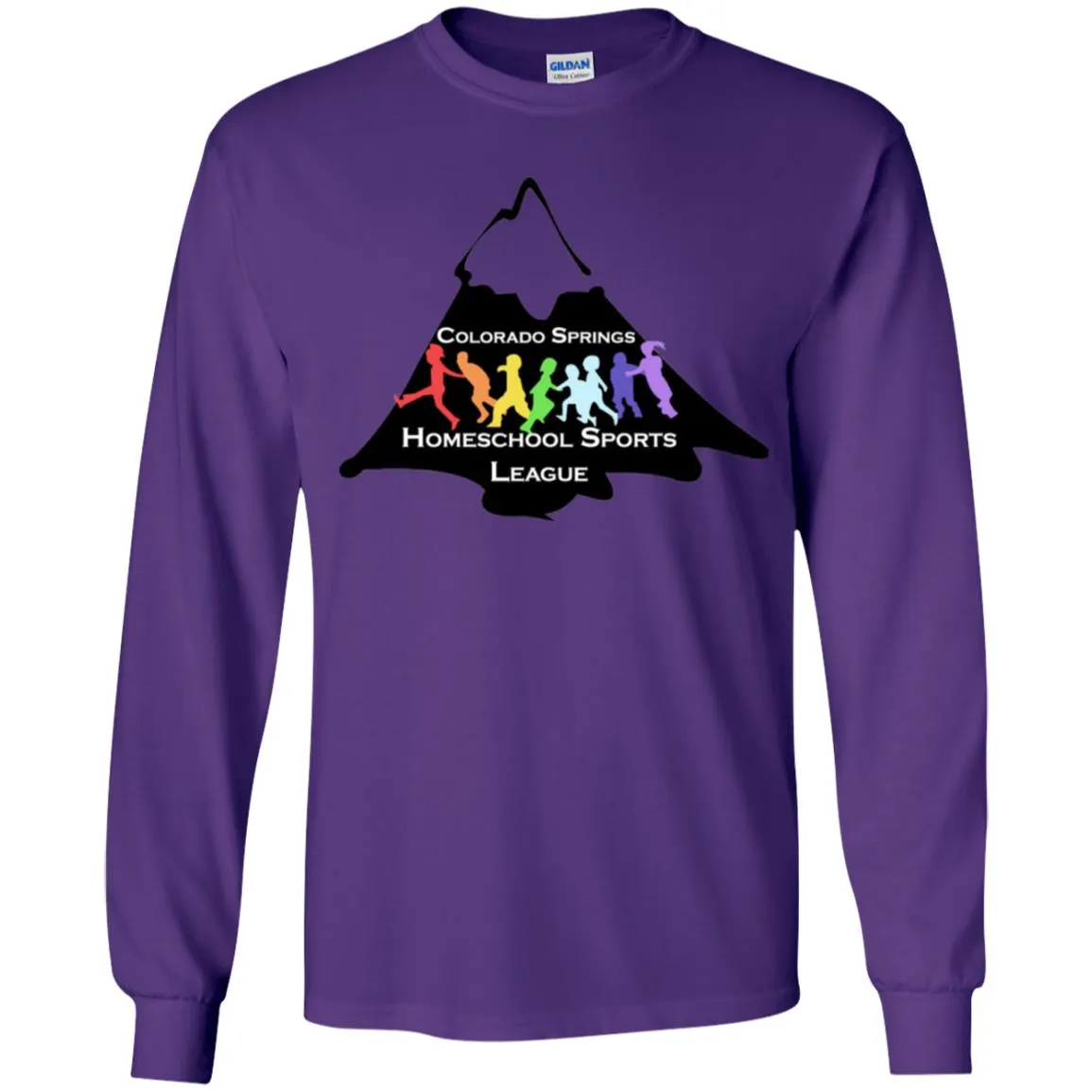 CO Springs Home School Sports League G240B Gildan Youth LS T-Shirt