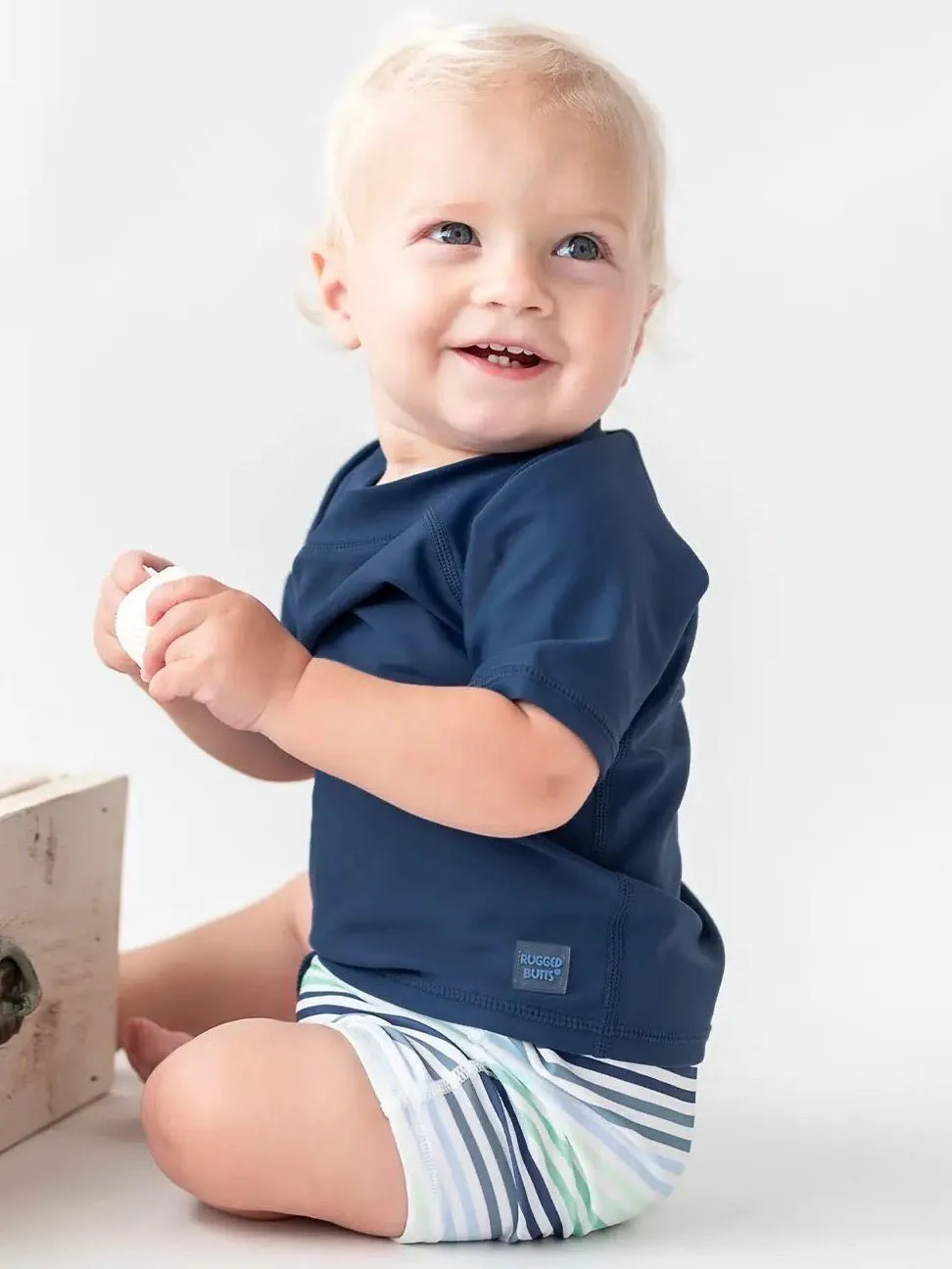 Coastal Stripes Swim Shorties