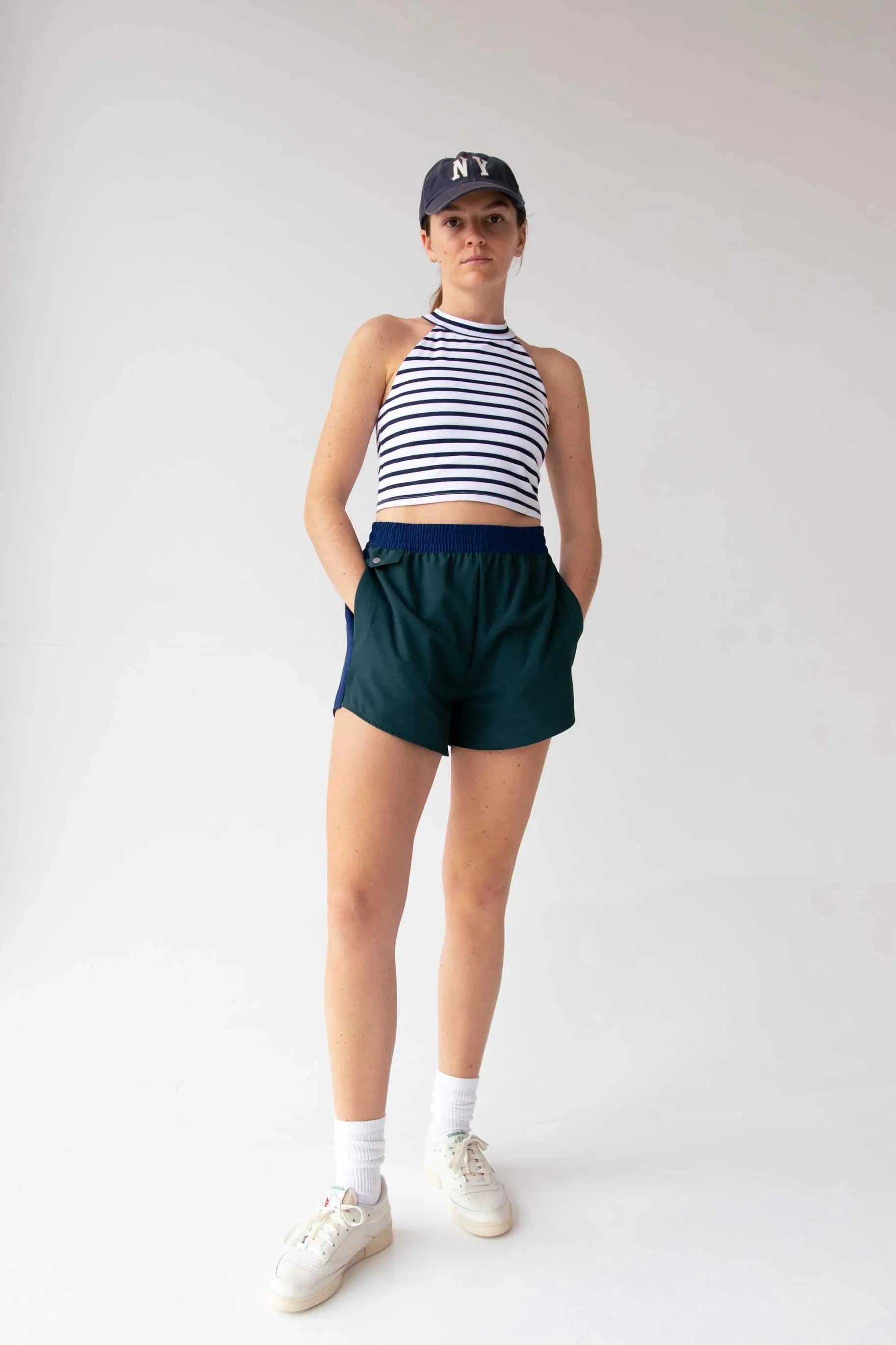 Color Block Running Shorts