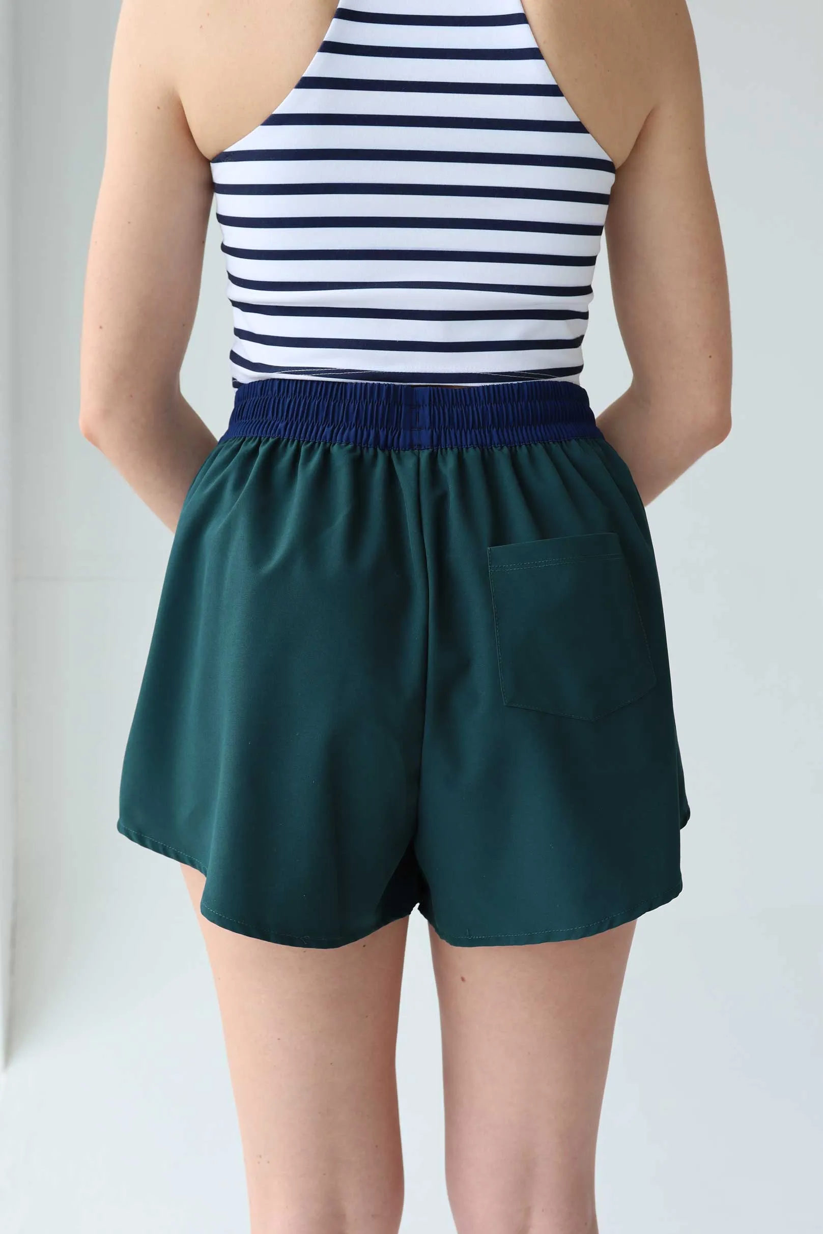 Color Block Running Shorts