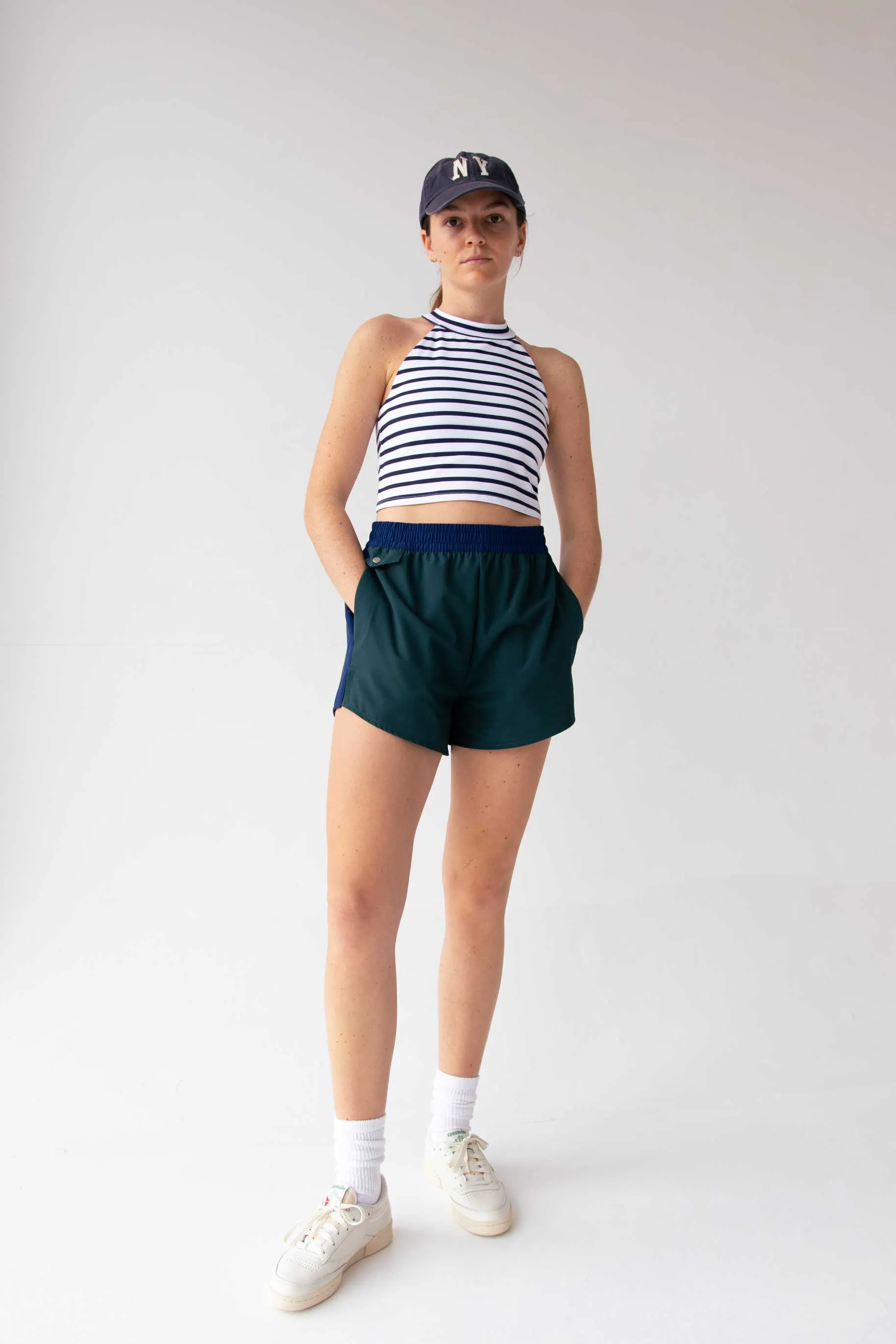 Color Block Running Shorts