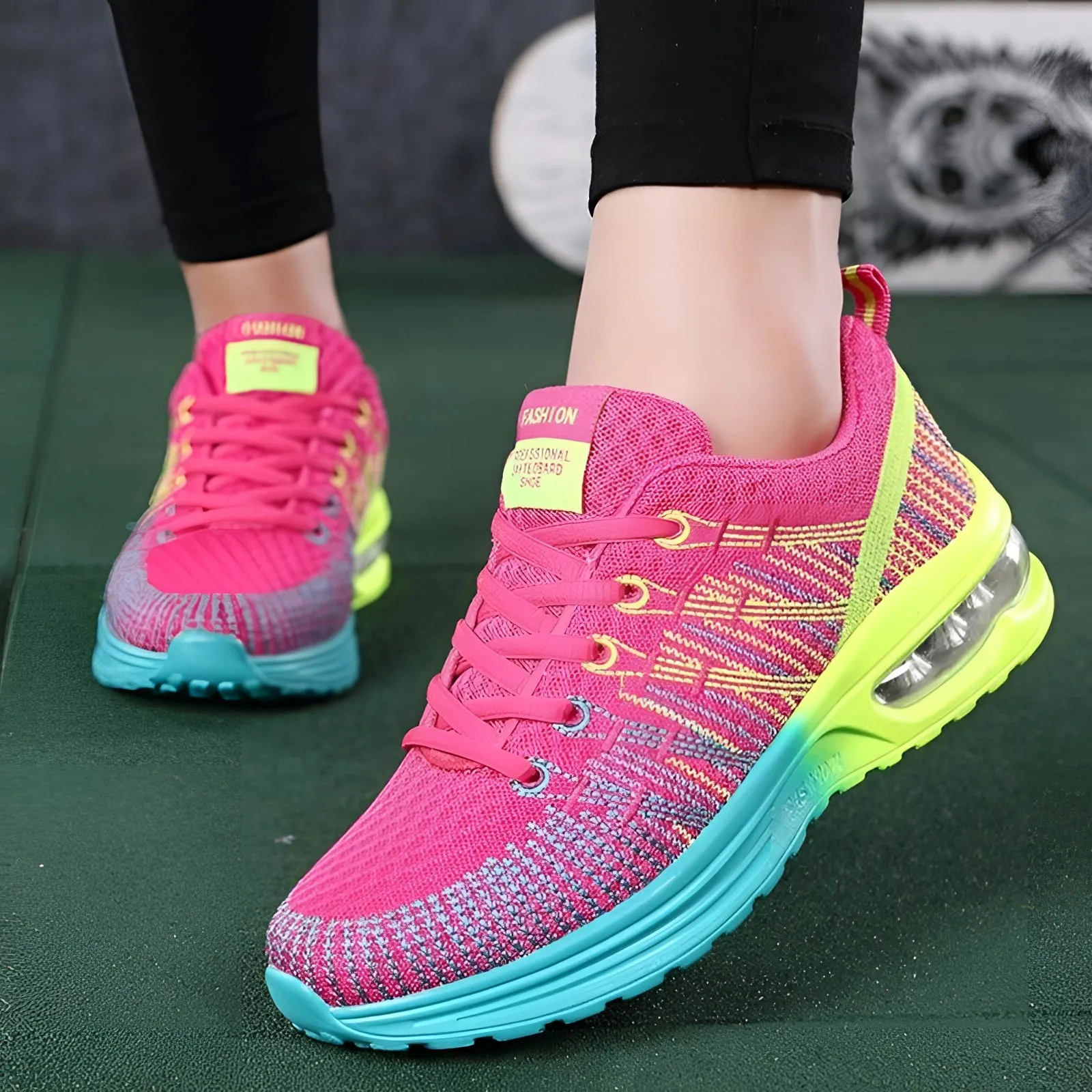 Colorful Women's Running Shoes - Lightweight Breathable Sneakers