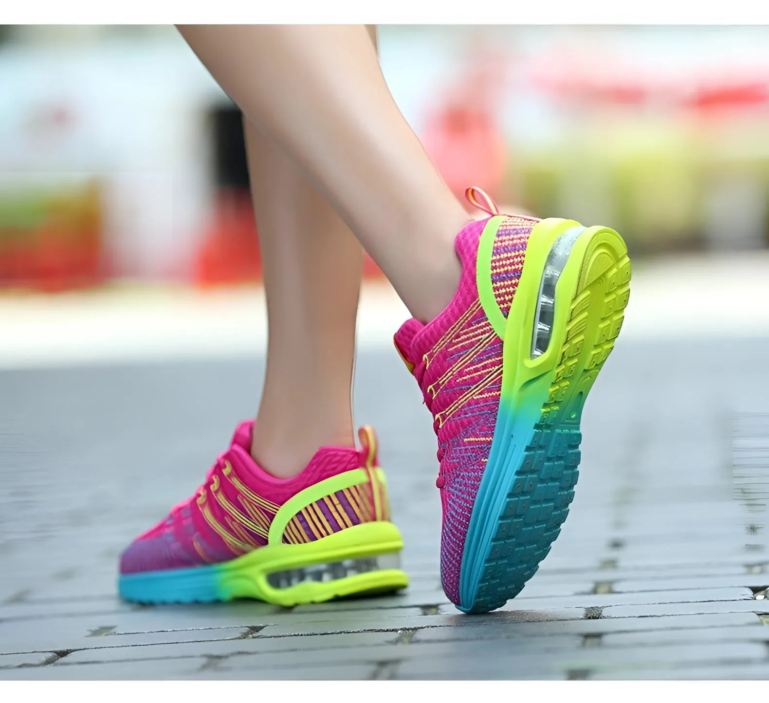 Colorful Women's Running Shoes - Lightweight Breathable Sneakers