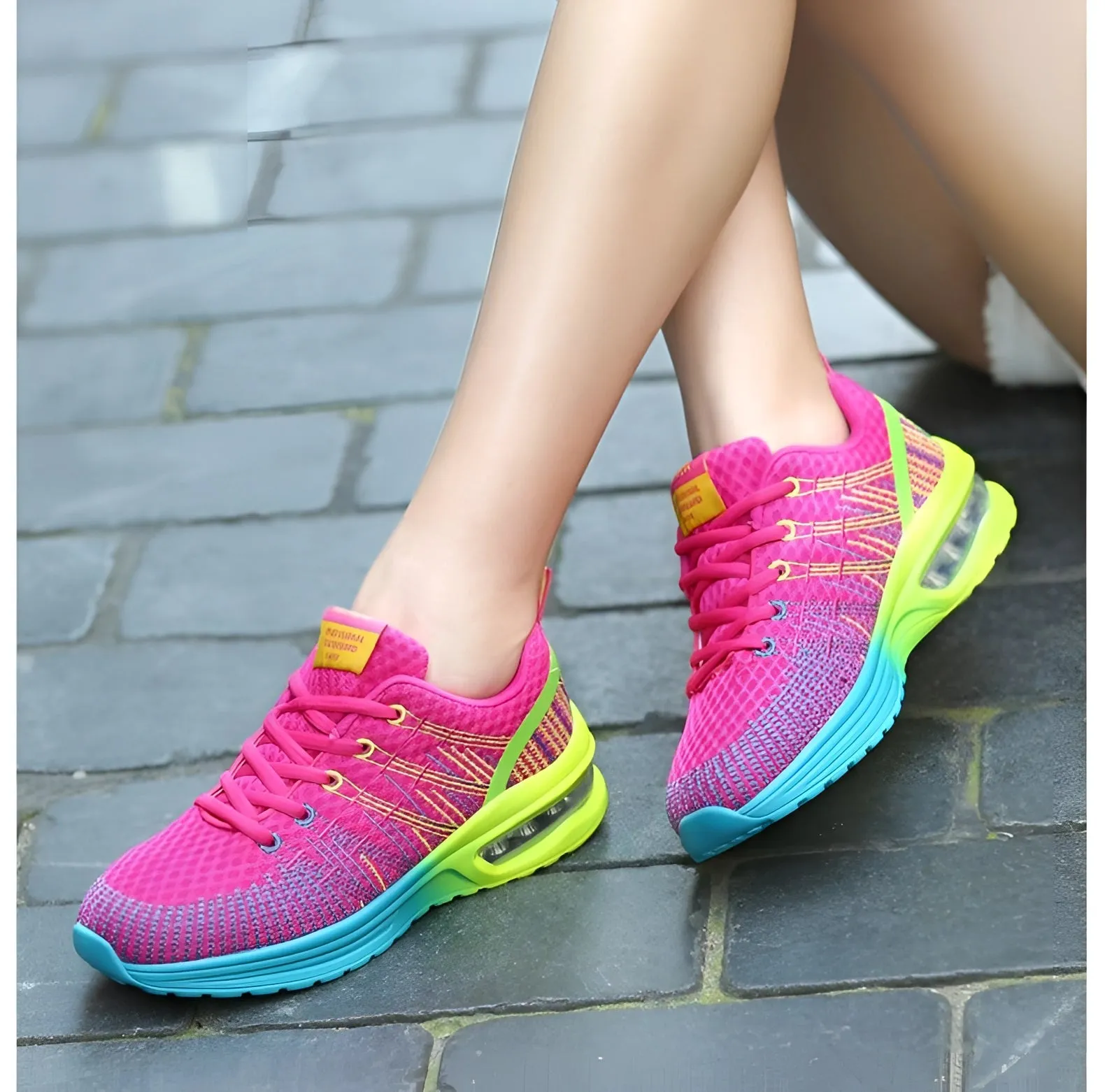 Colorful Women's Running Shoes - Lightweight Breathable Sneakers