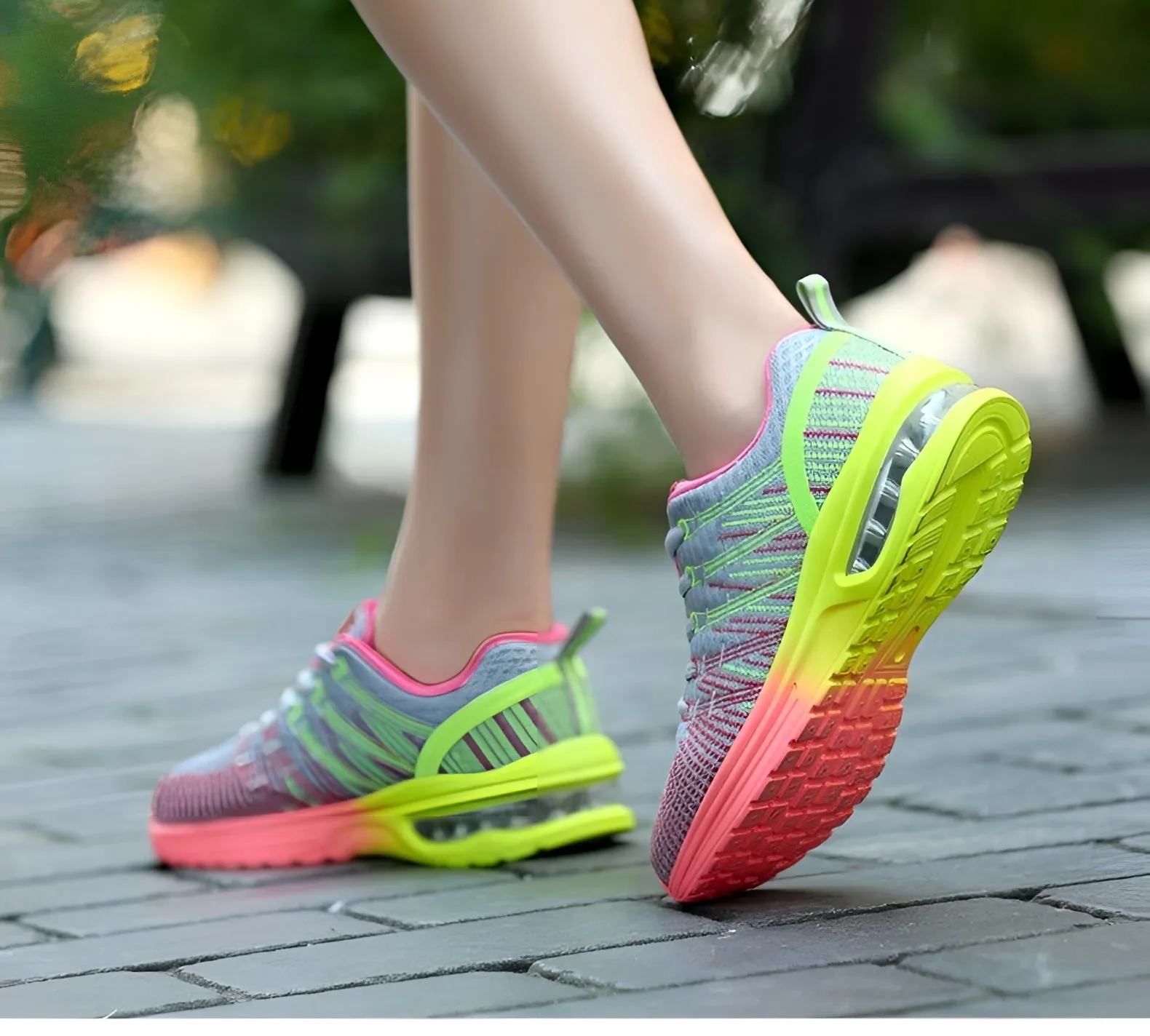 Colorful Women's Running Shoes - Lightweight Breathable Sneakers