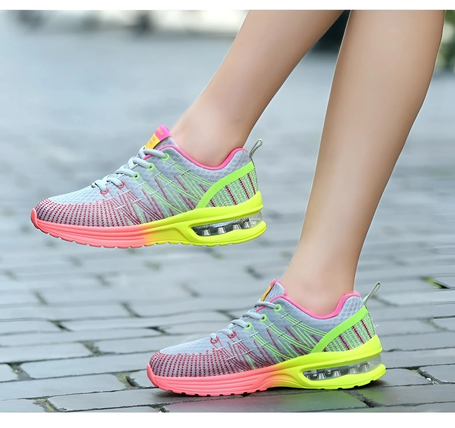Colorful Women's Running Shoes - Lightweight Breathable Sneakers