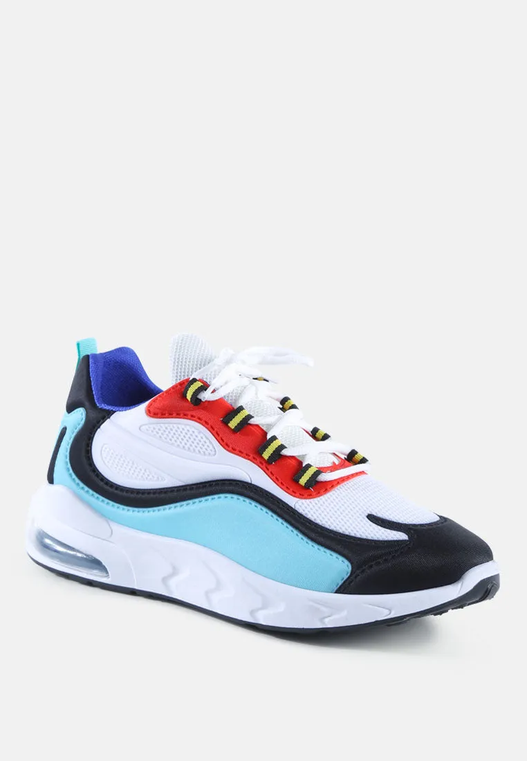 Colour Block Air Cushion Running Sneakers