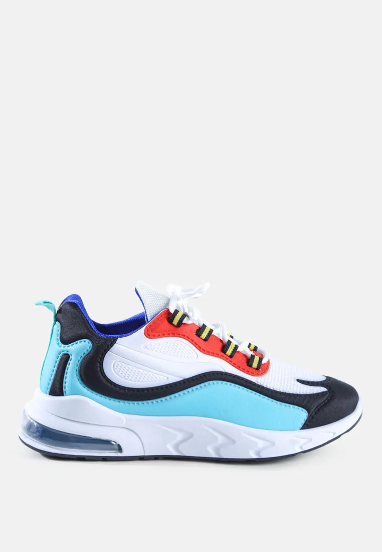Colour Block Air Cushion Running Sneakers