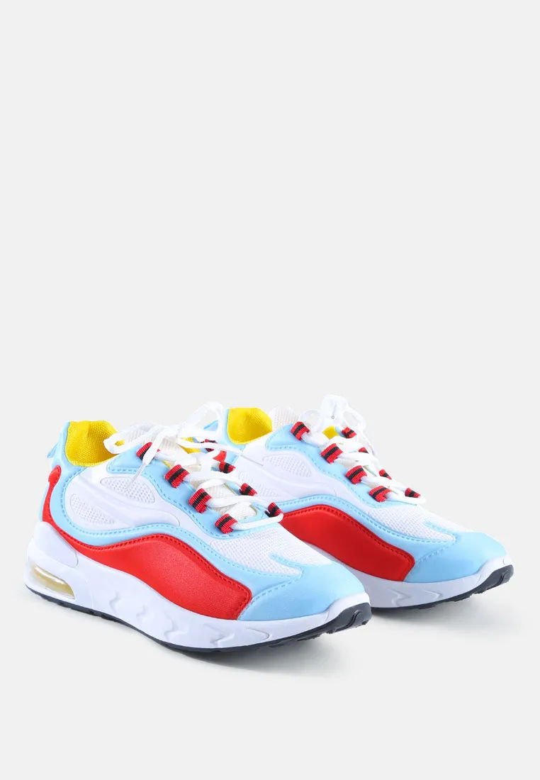 Colour Block Air Cushion Running Sneakers