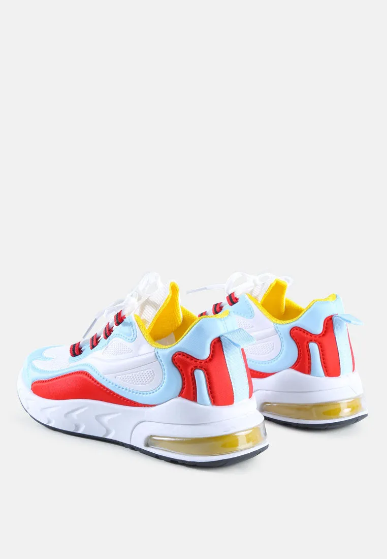 Colour Block Air Cushion Running Sneakers