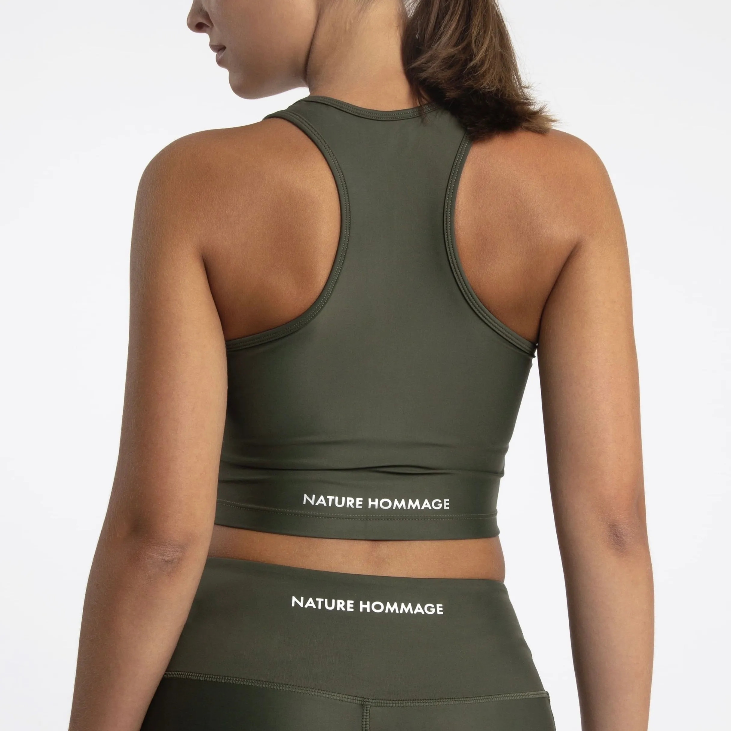 Compression Crop Top, Forest
