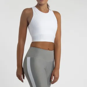 Compression Crop Top, Snow