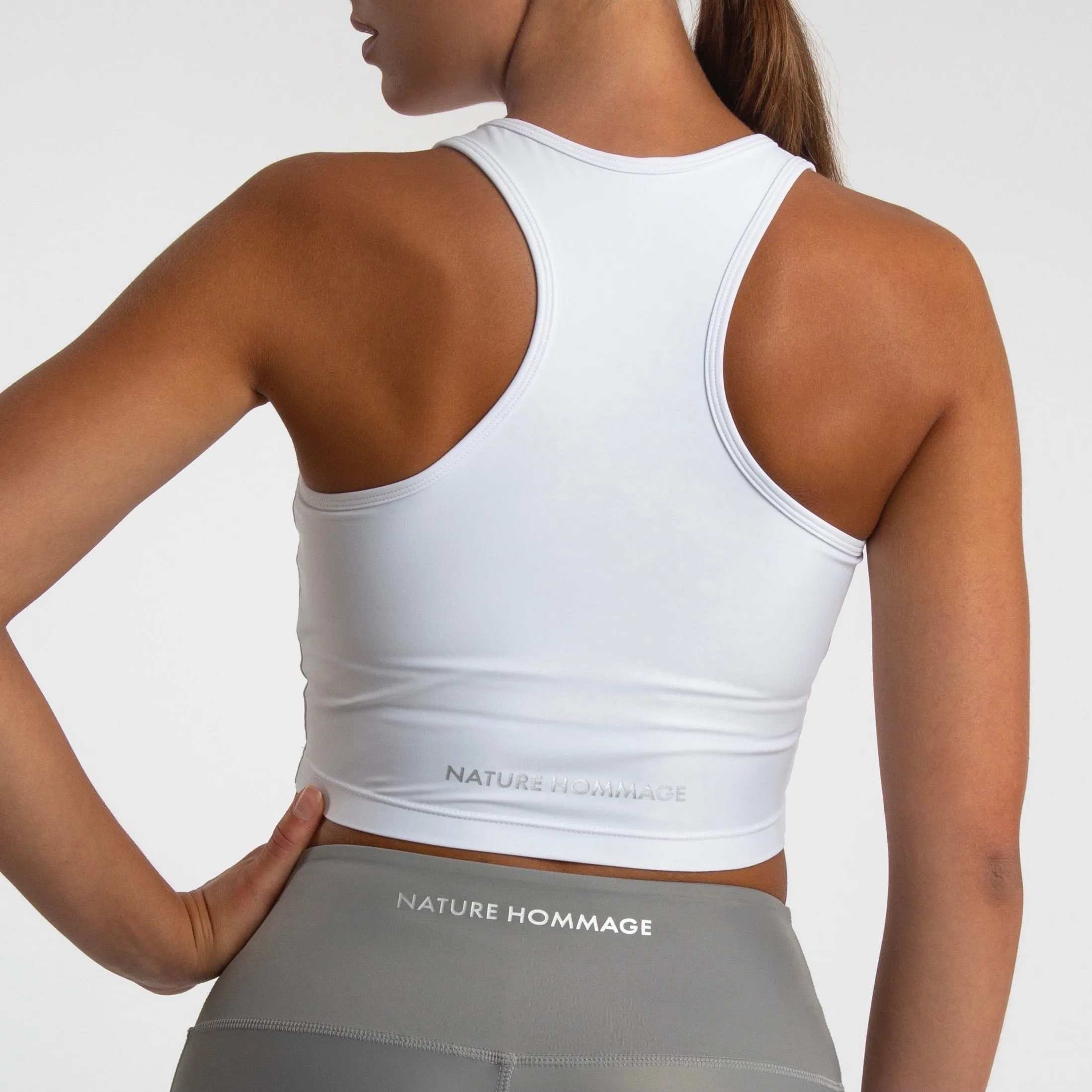 Compression Crop Top, Snow
