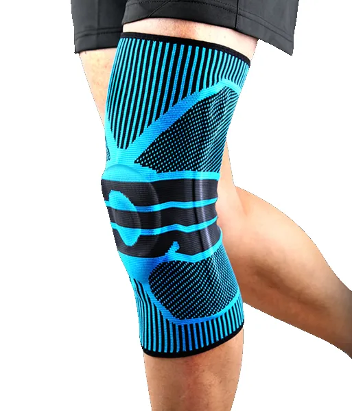 Compression Knee Sleeve Brace with Silicone Patella Stabilizer Support
