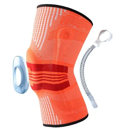 Compression Knee Sleeve Brace with Silicone Patella Stabilizer Support