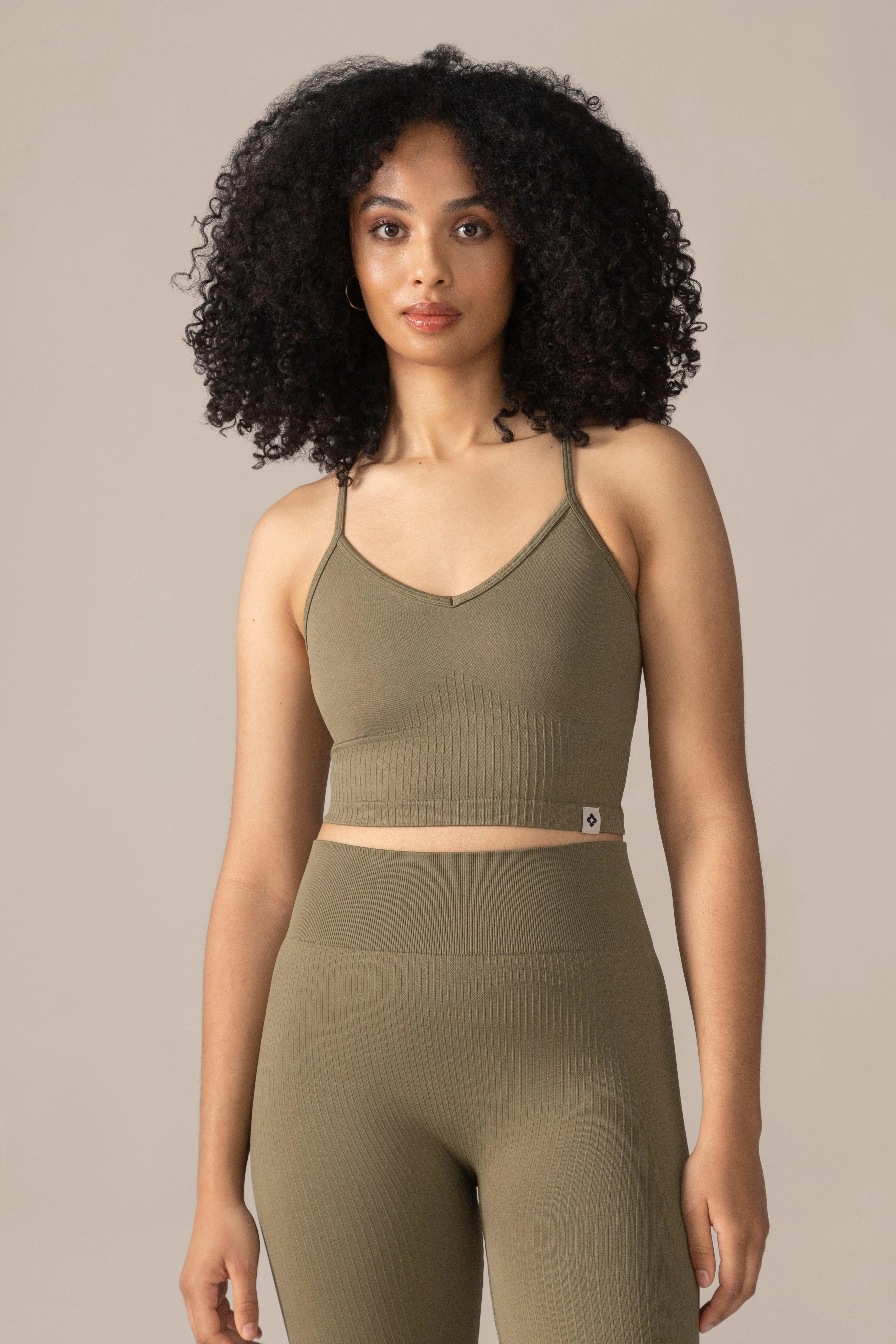 Contour Seamless Bra - Olive