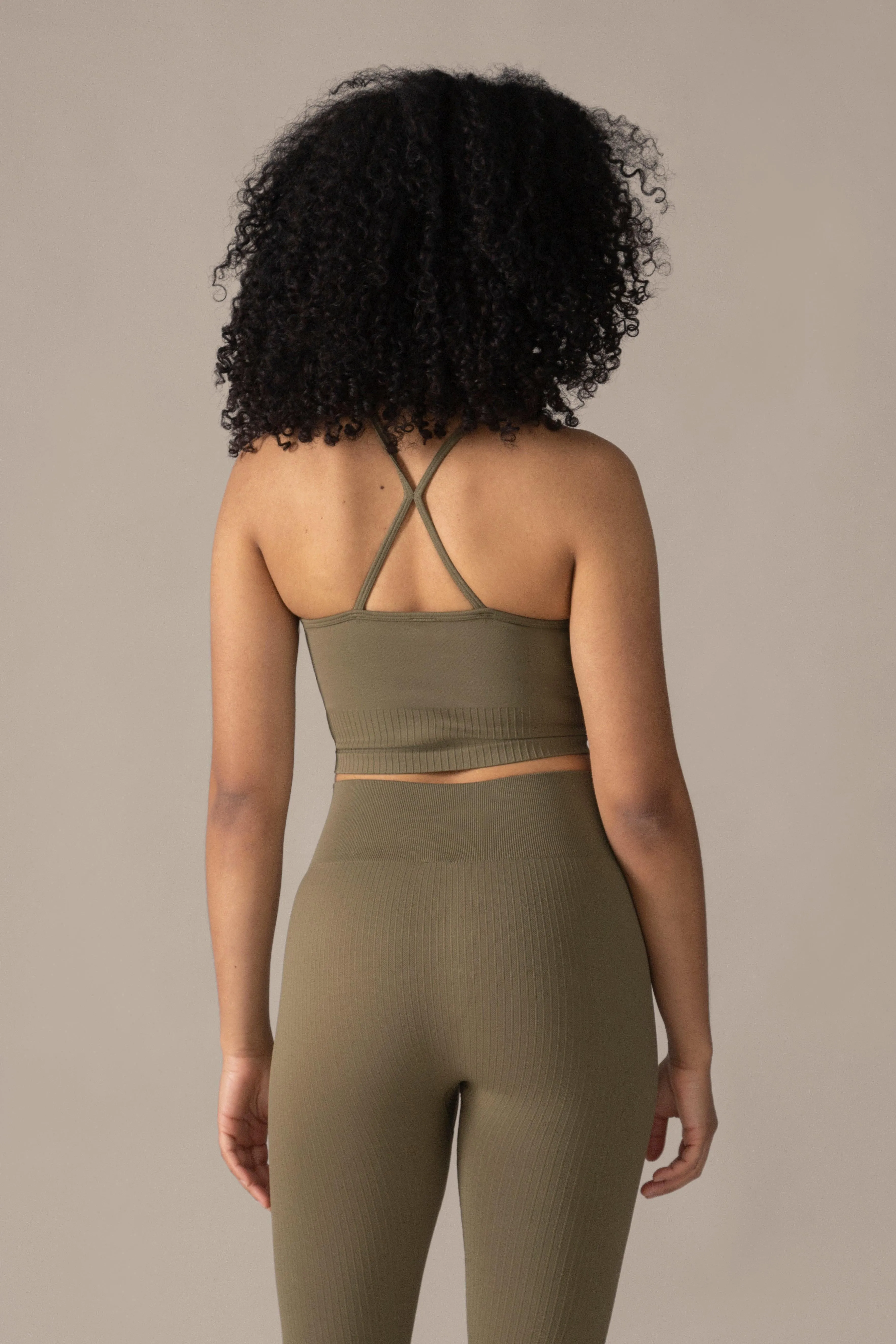 Contour Seamless Bra - Olive