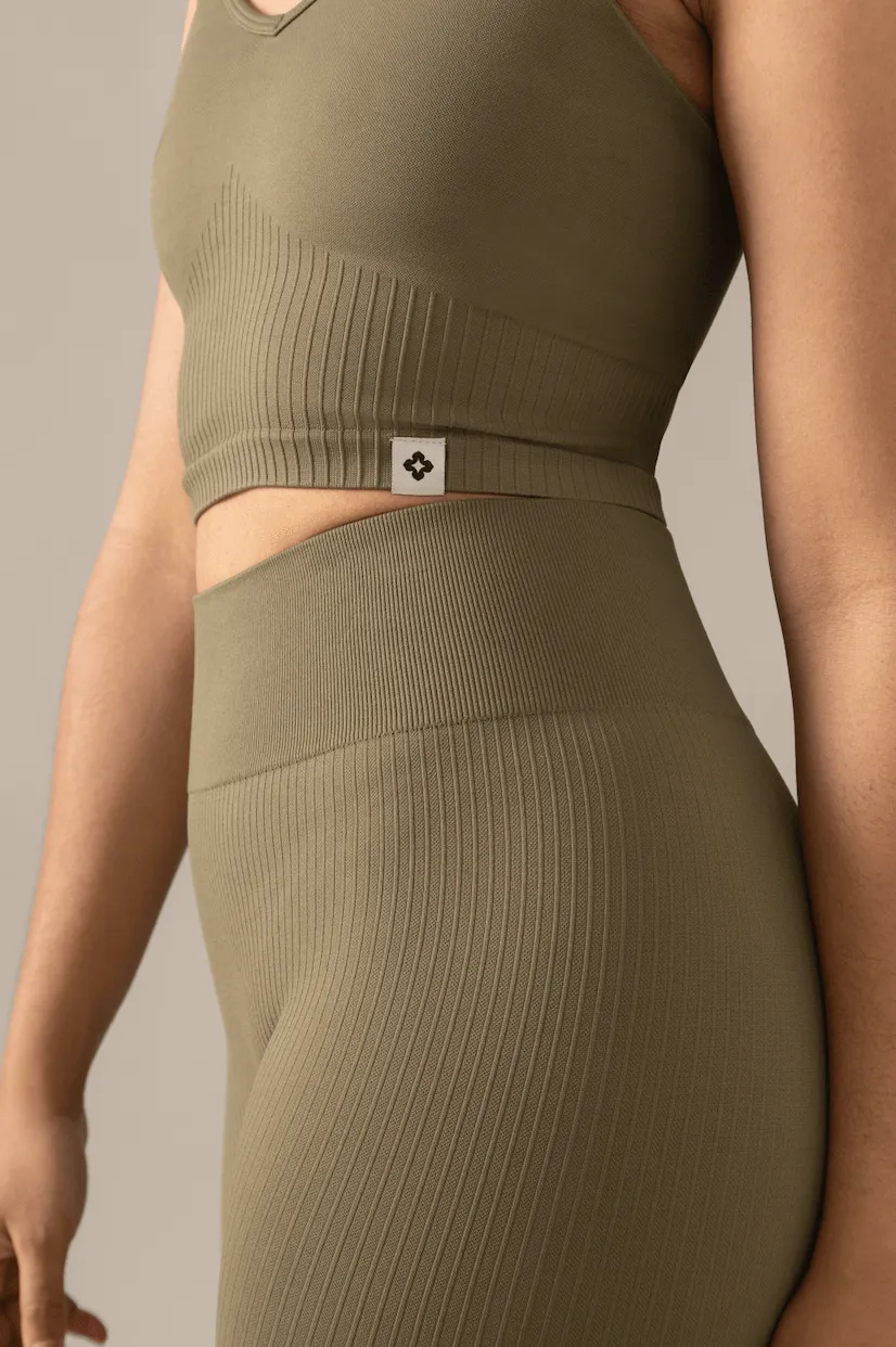 Contour Seamless Bra - Olive