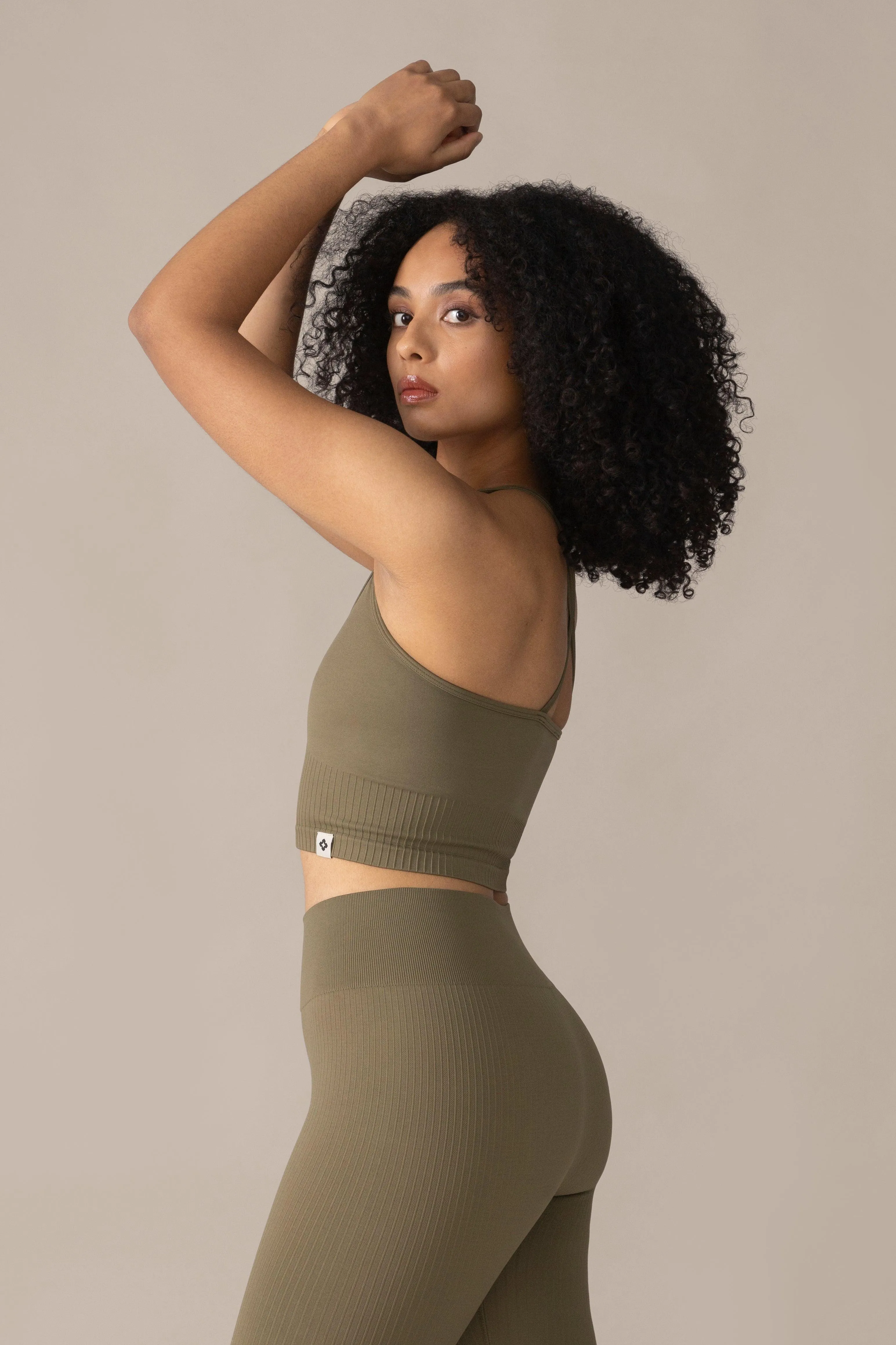 Contour Seamless Bra - Olive