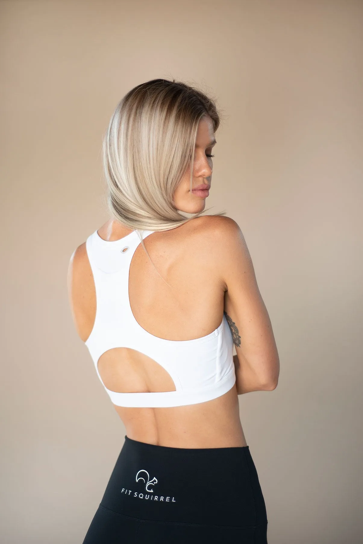 Core Sports Bra Snow - White