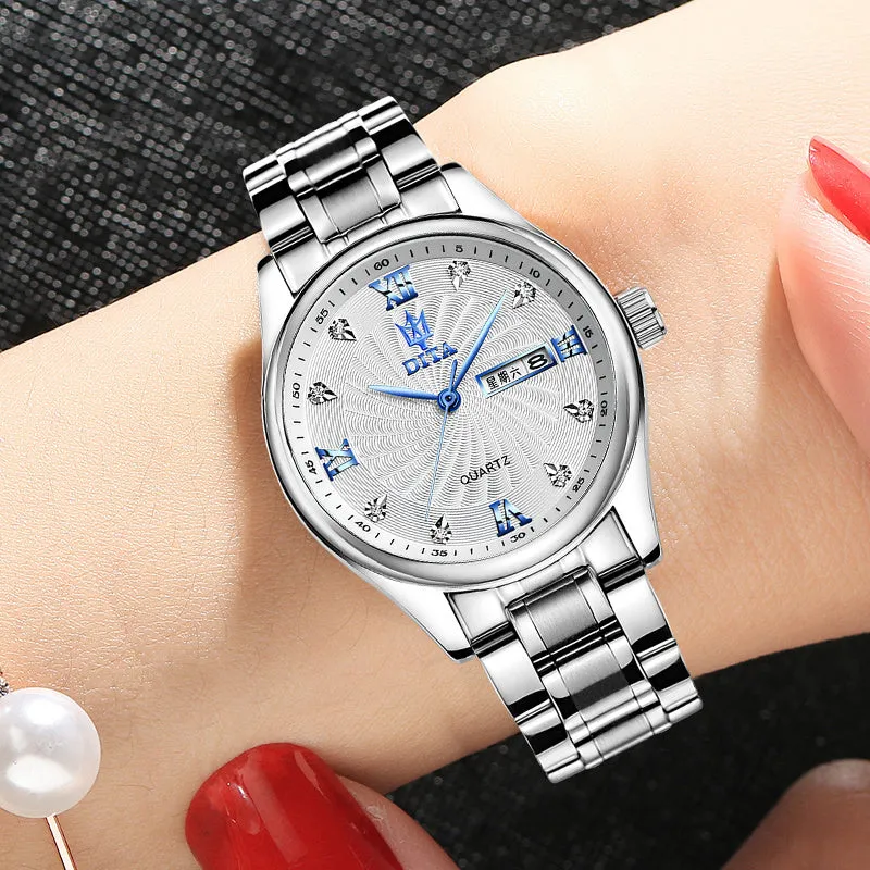 Couple Models A Pair Of Watches Men's and Watches Waterproof Watches