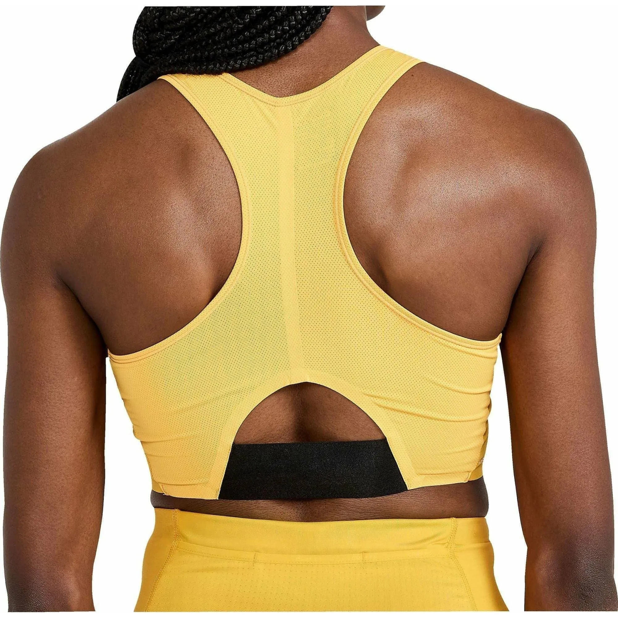 Craft PRO Hypervent Womens Running Crop Top - Yellow