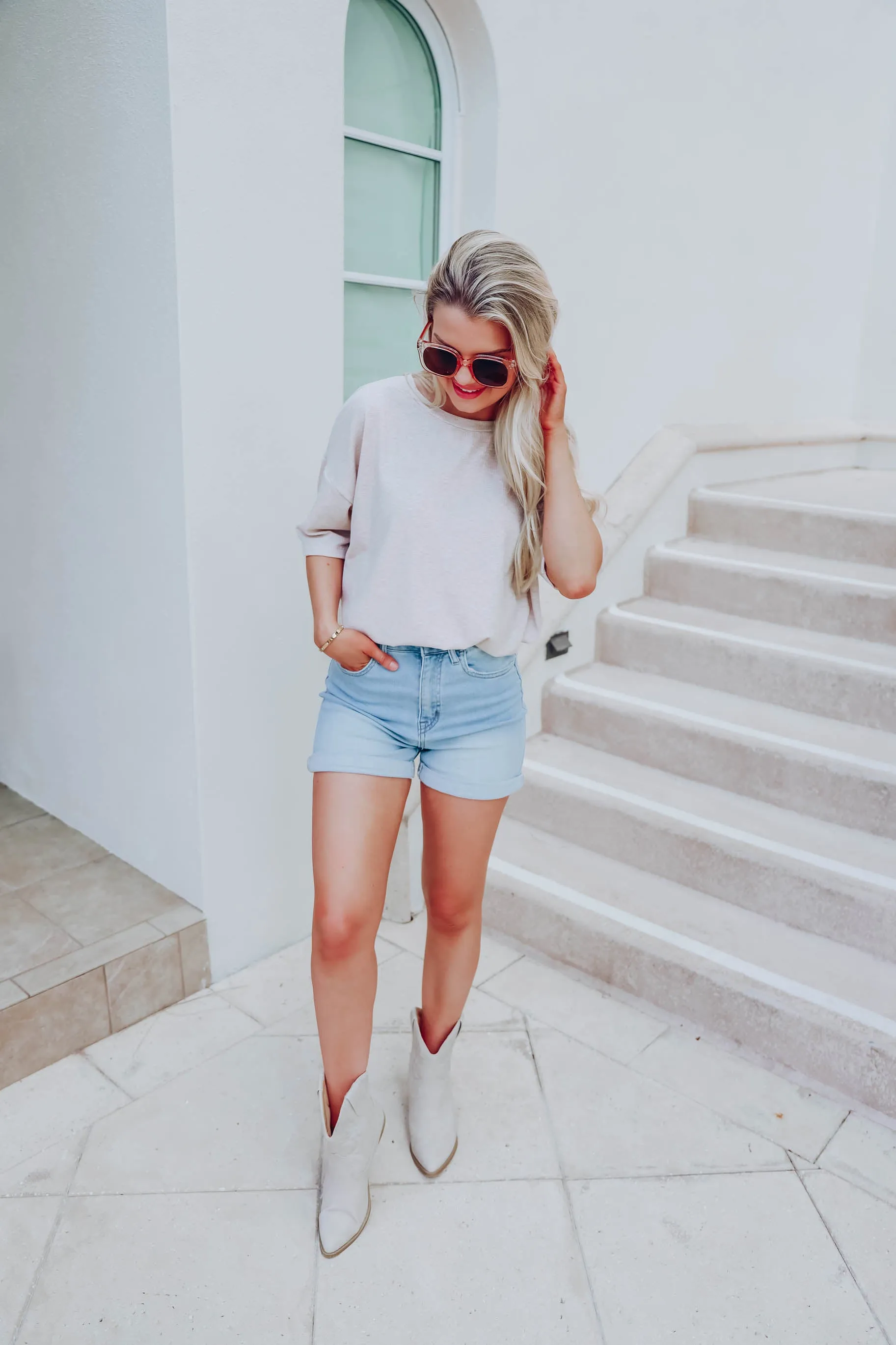 Crawford Denim Mom Shorts