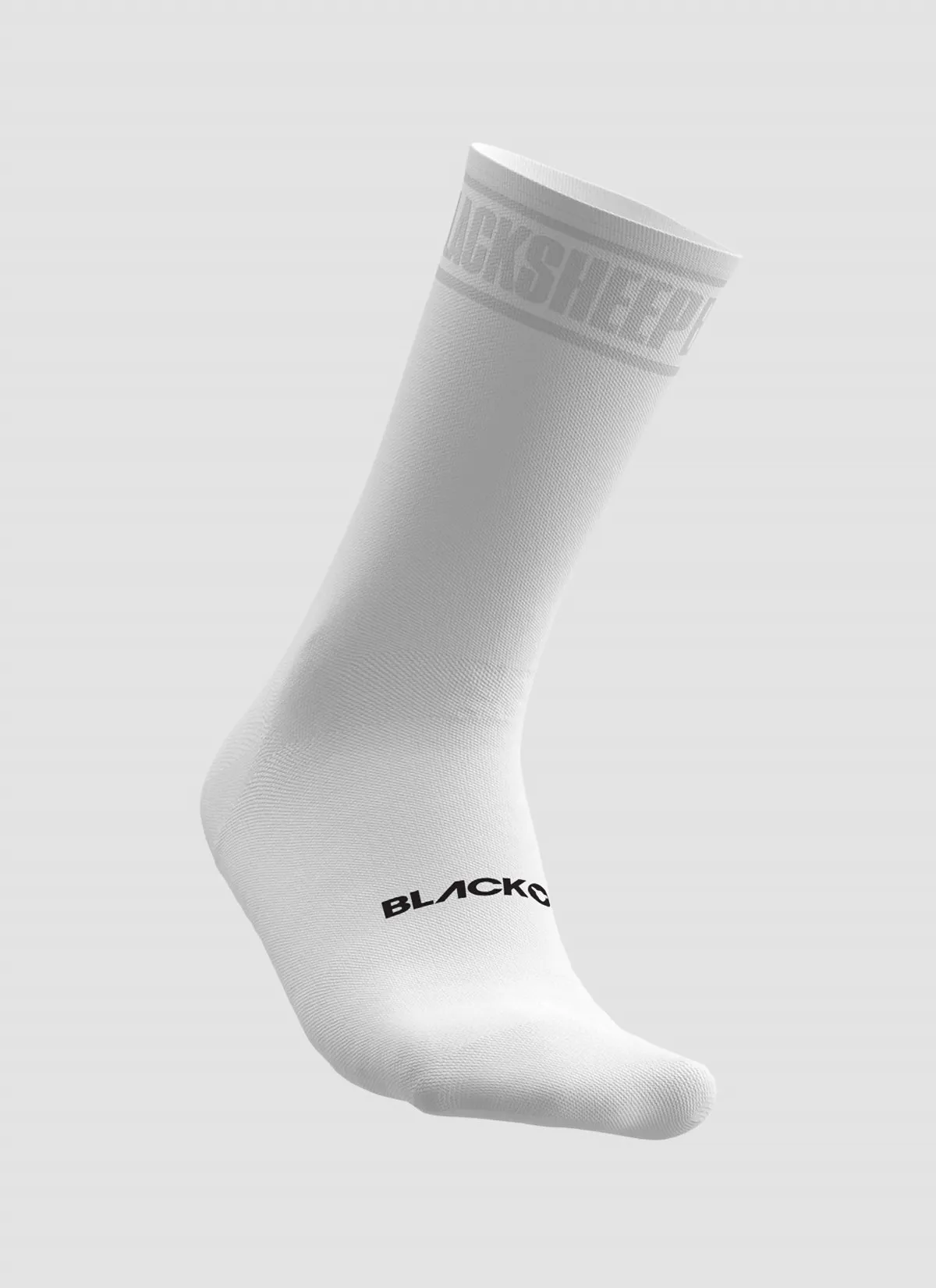 Crew Sock - White Tape Bleached