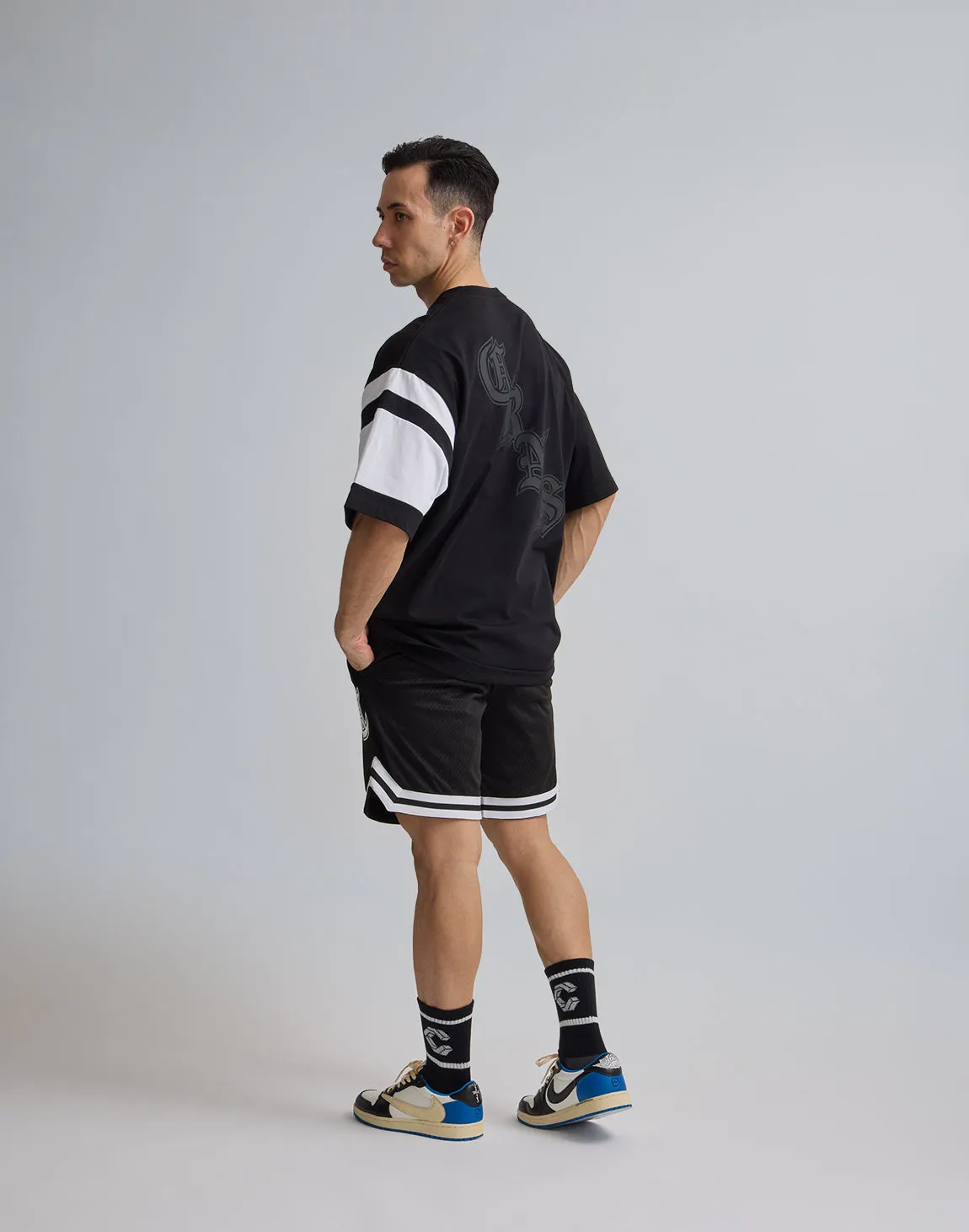 CRONOS JERSEY MESH SHORTS【BLACK】