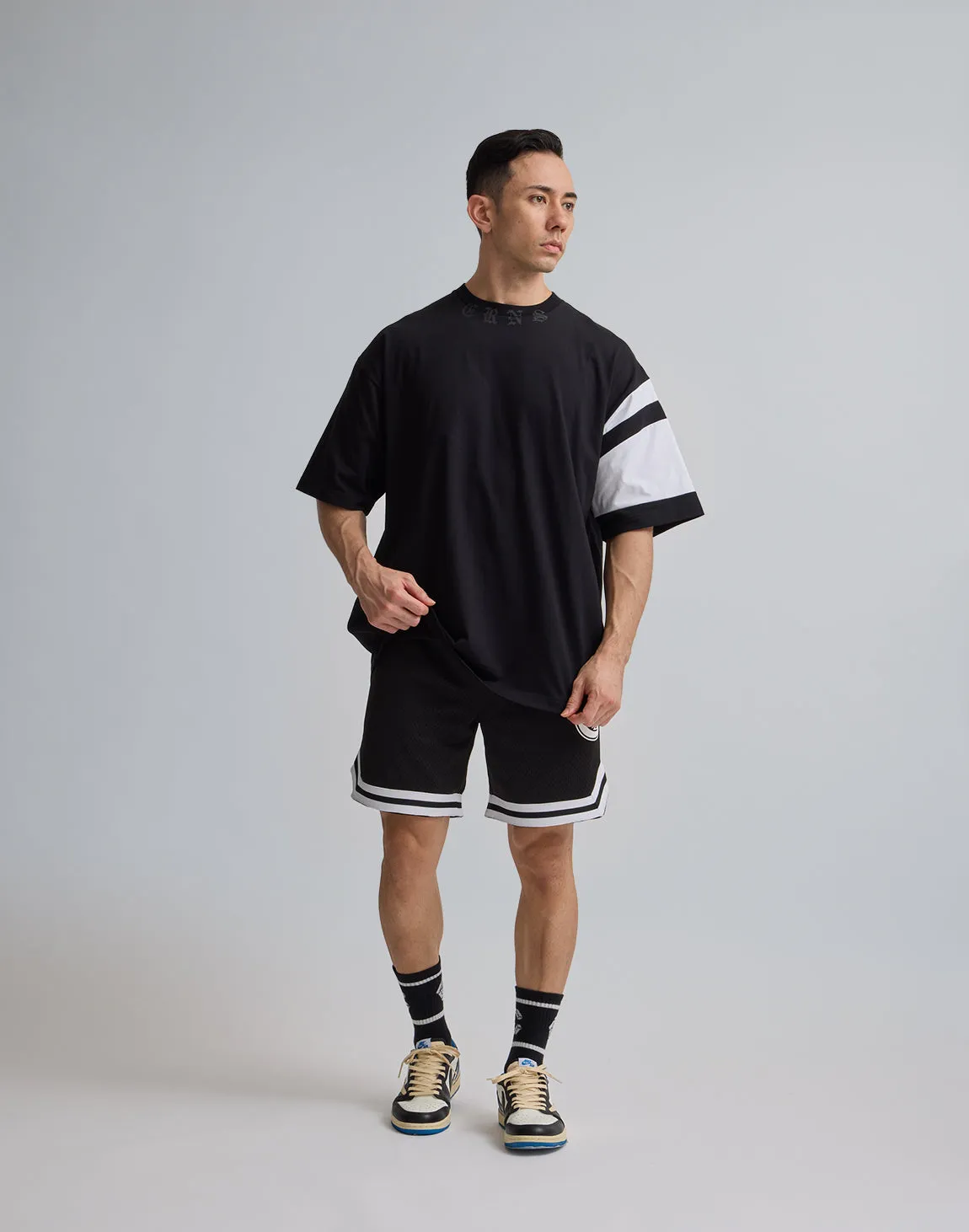 CRONOS JERSEY MESH SHORTS【BLACK】