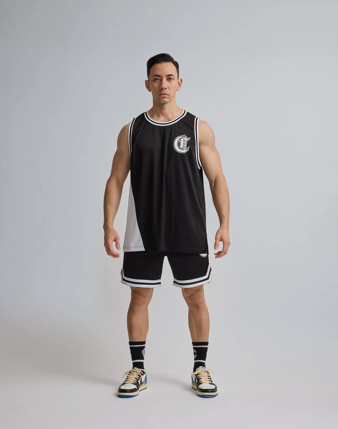 CRONOS JERSEY MESH SHORTS【BLACK】