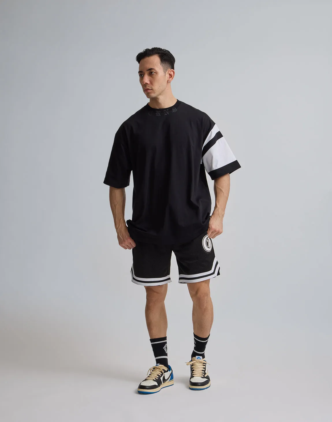 CRONOS JERSEY MESH SHORTS【BLACK】