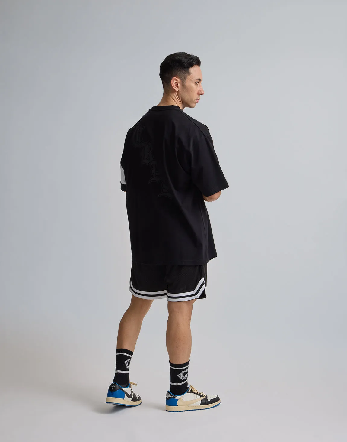 CRONOS JERSEY MESH SHORTS【BLACK】