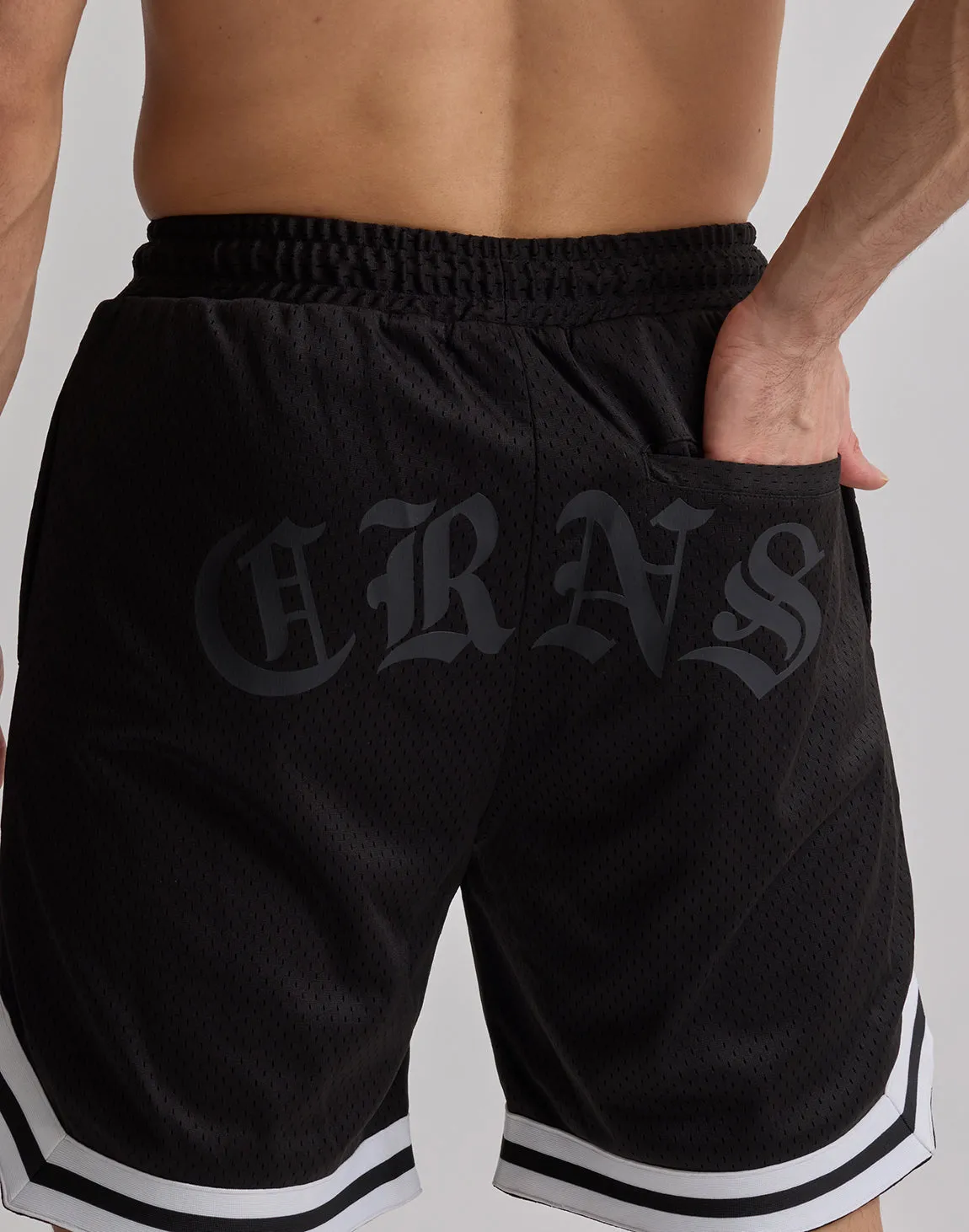 CRONOS JERSEY MESH SHORTS【BLACK】
