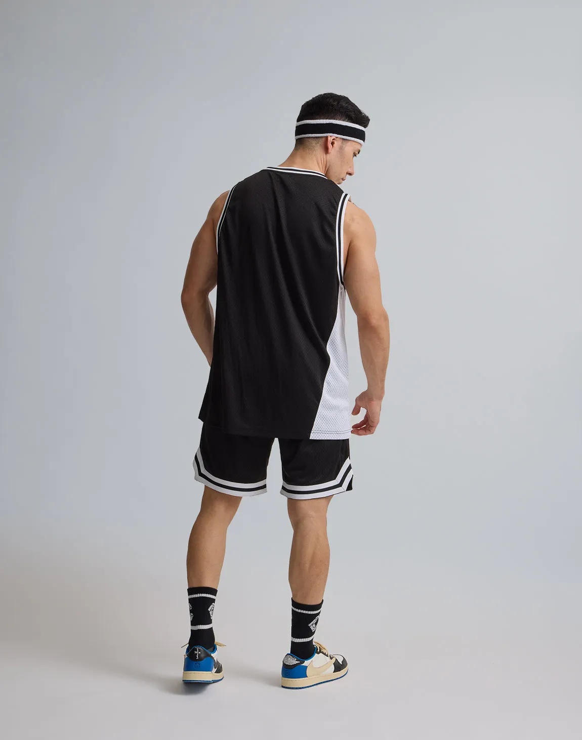 CRONOS JERSEY MESH SHORTS【BLACK】