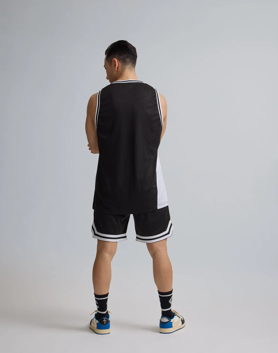 CRONOS JERSEY MESH SHORTS【BLACK】