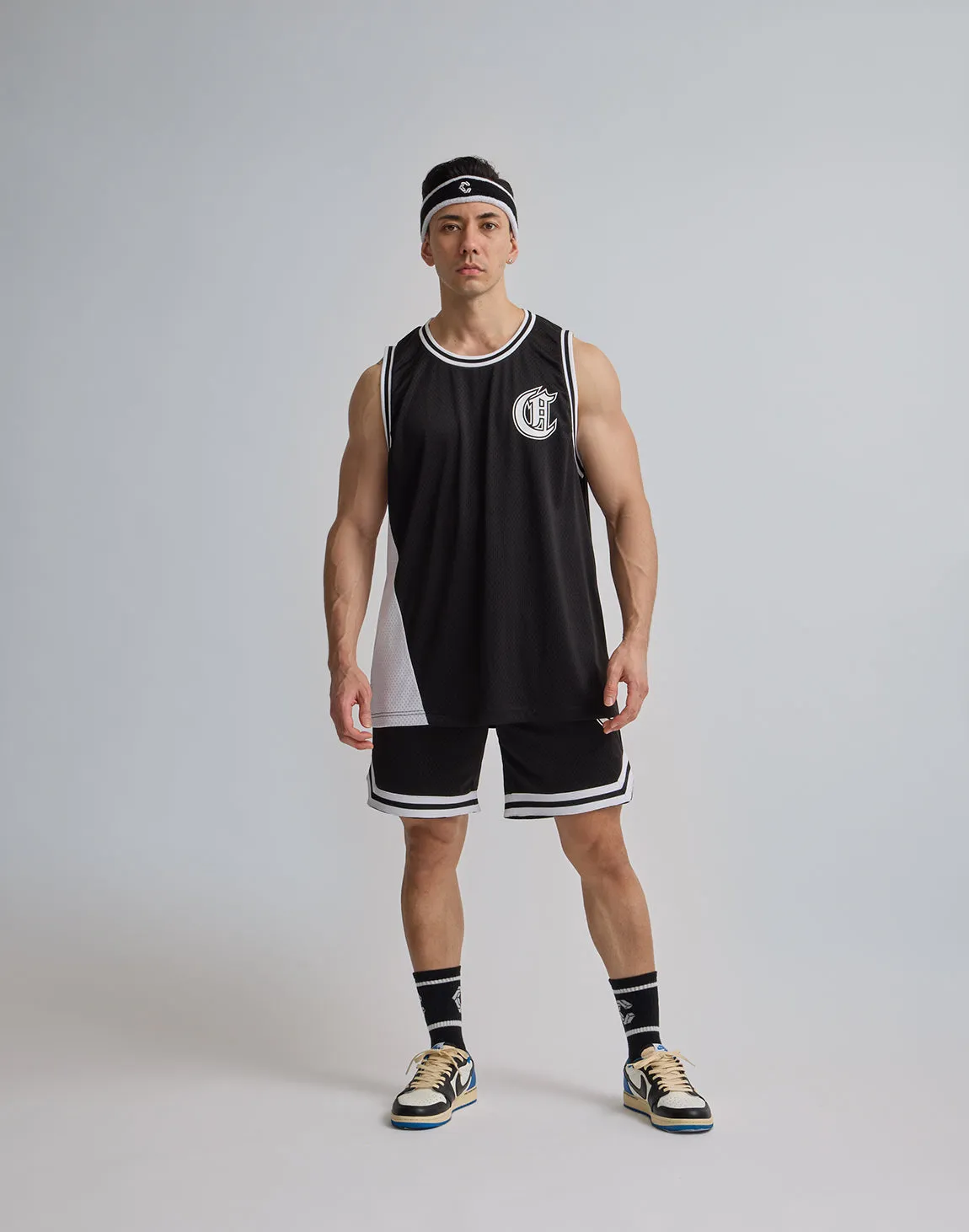 CRONOS JERSEY MESH SHORTS【BLACK】