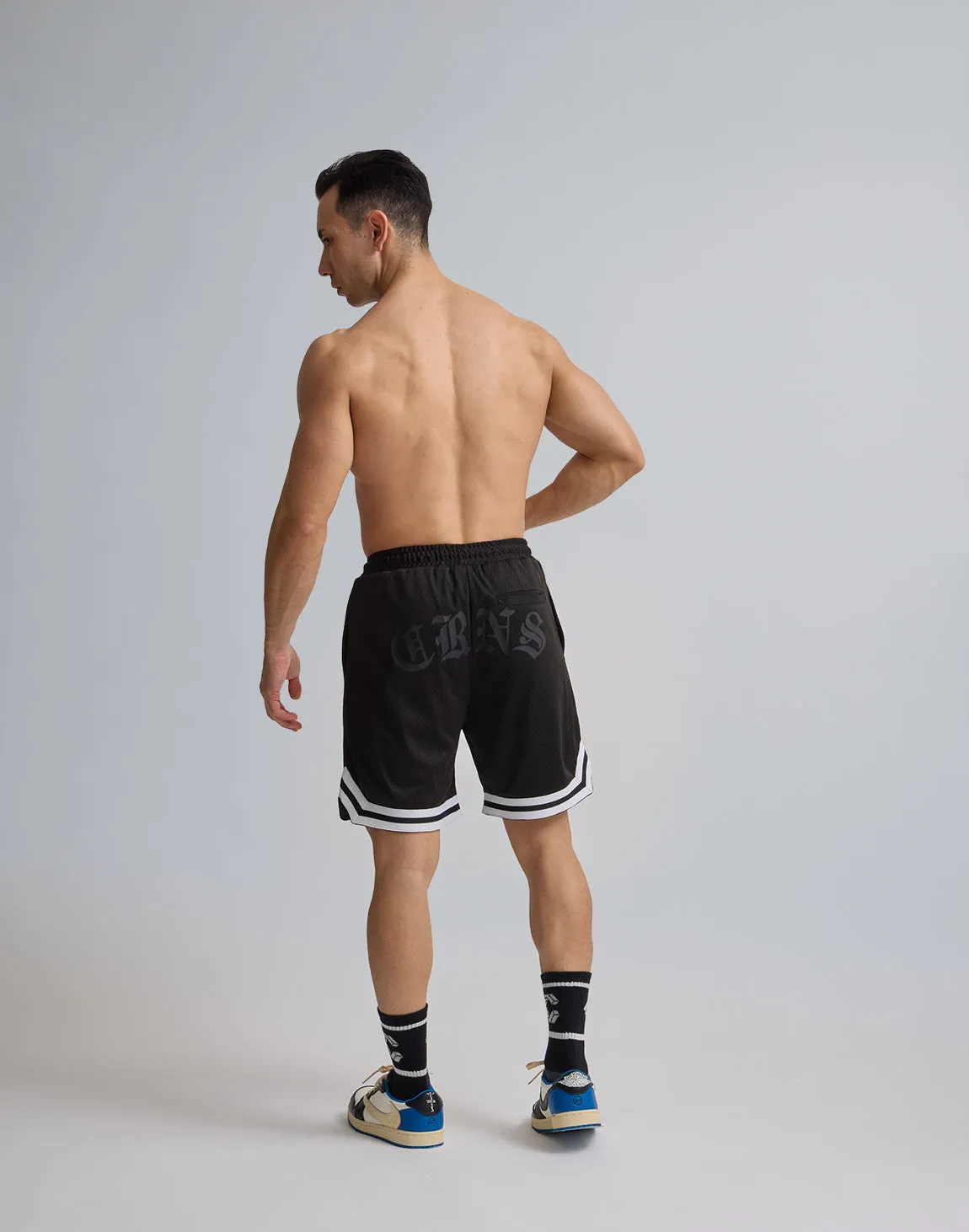 CRONOS JERSEY MESH SHORTS【BLACK】