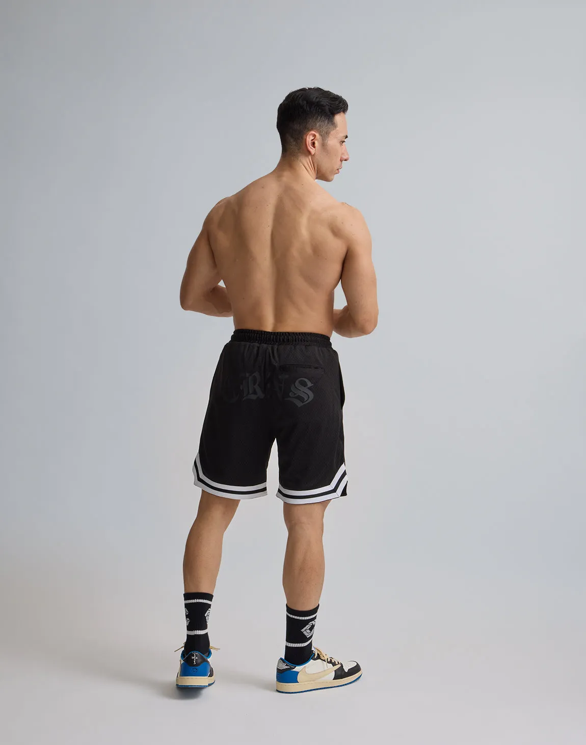 CRONOS JERSEY MESH SHORTS【BLACK】
