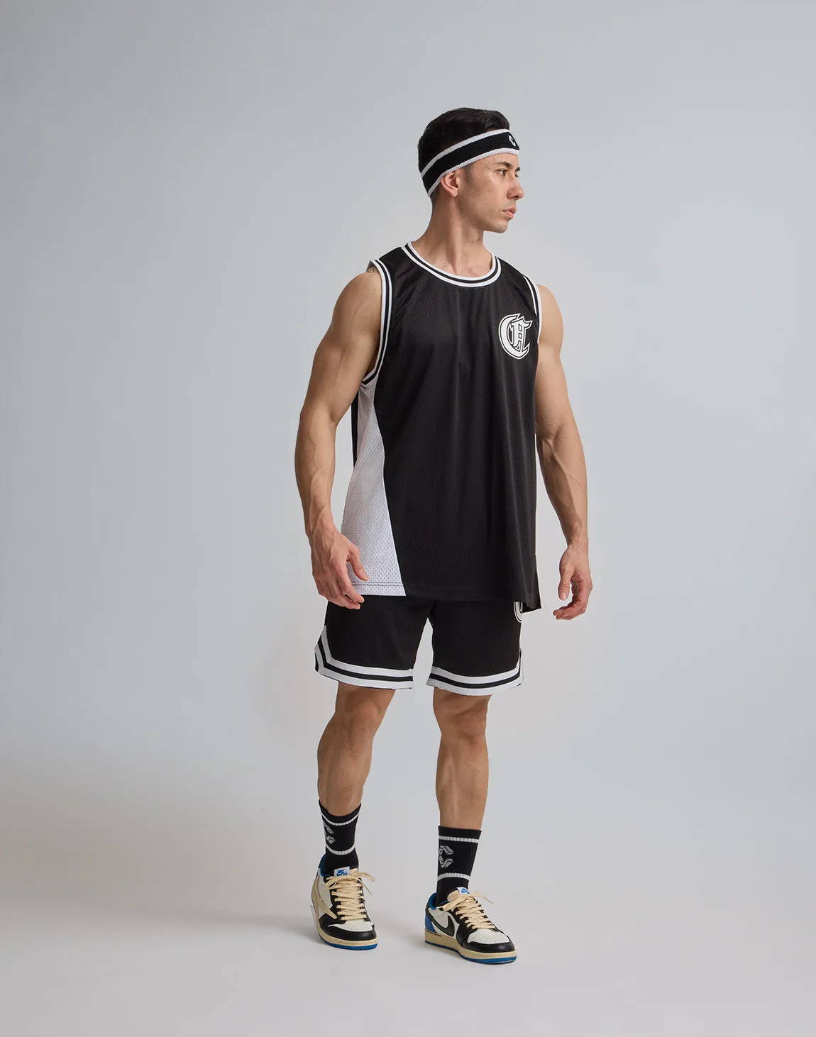 CRONOS JERSEY MESH SHORTS【BLACK】