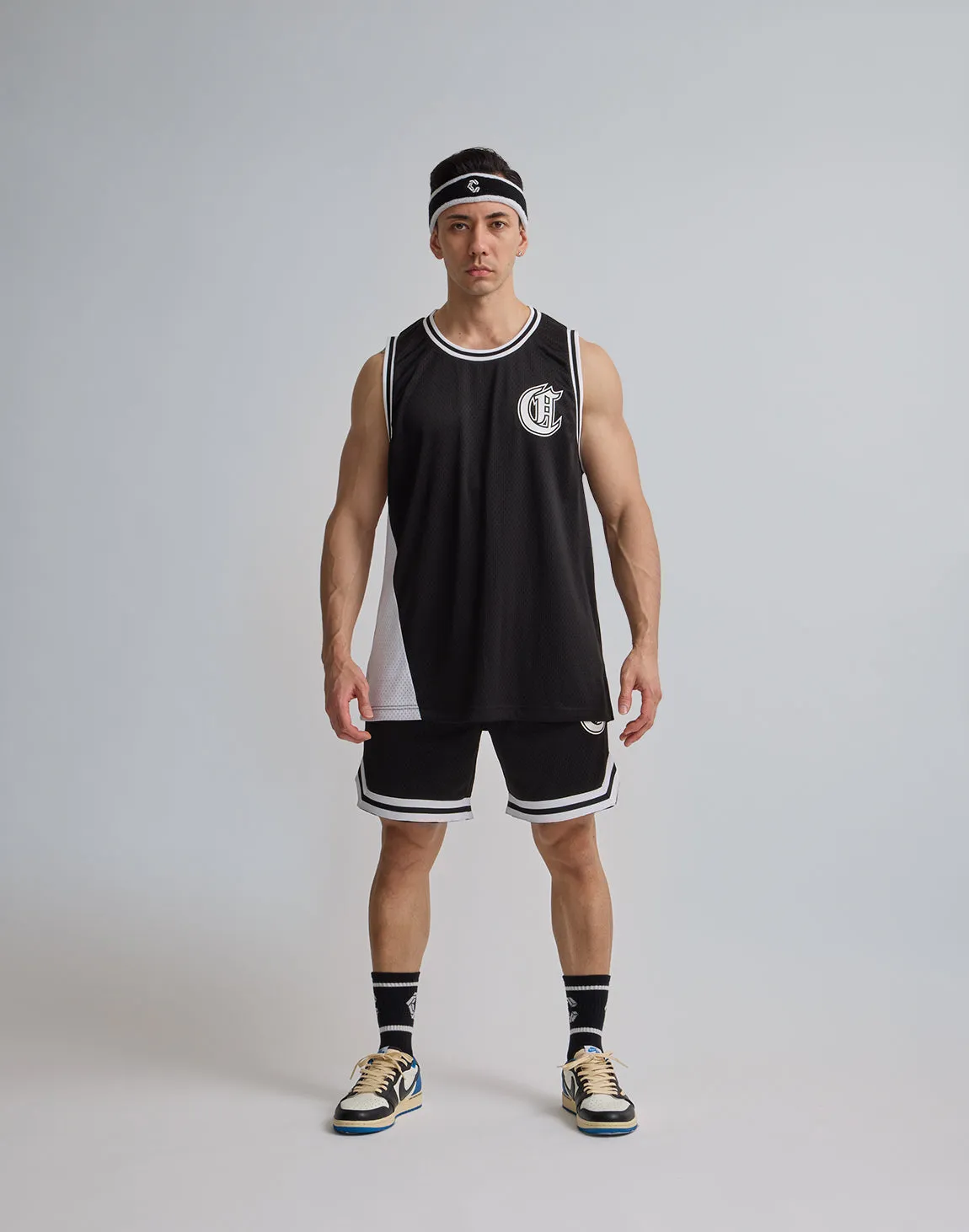 CRONOS JERSEY MESH SHORTS【BLACK】