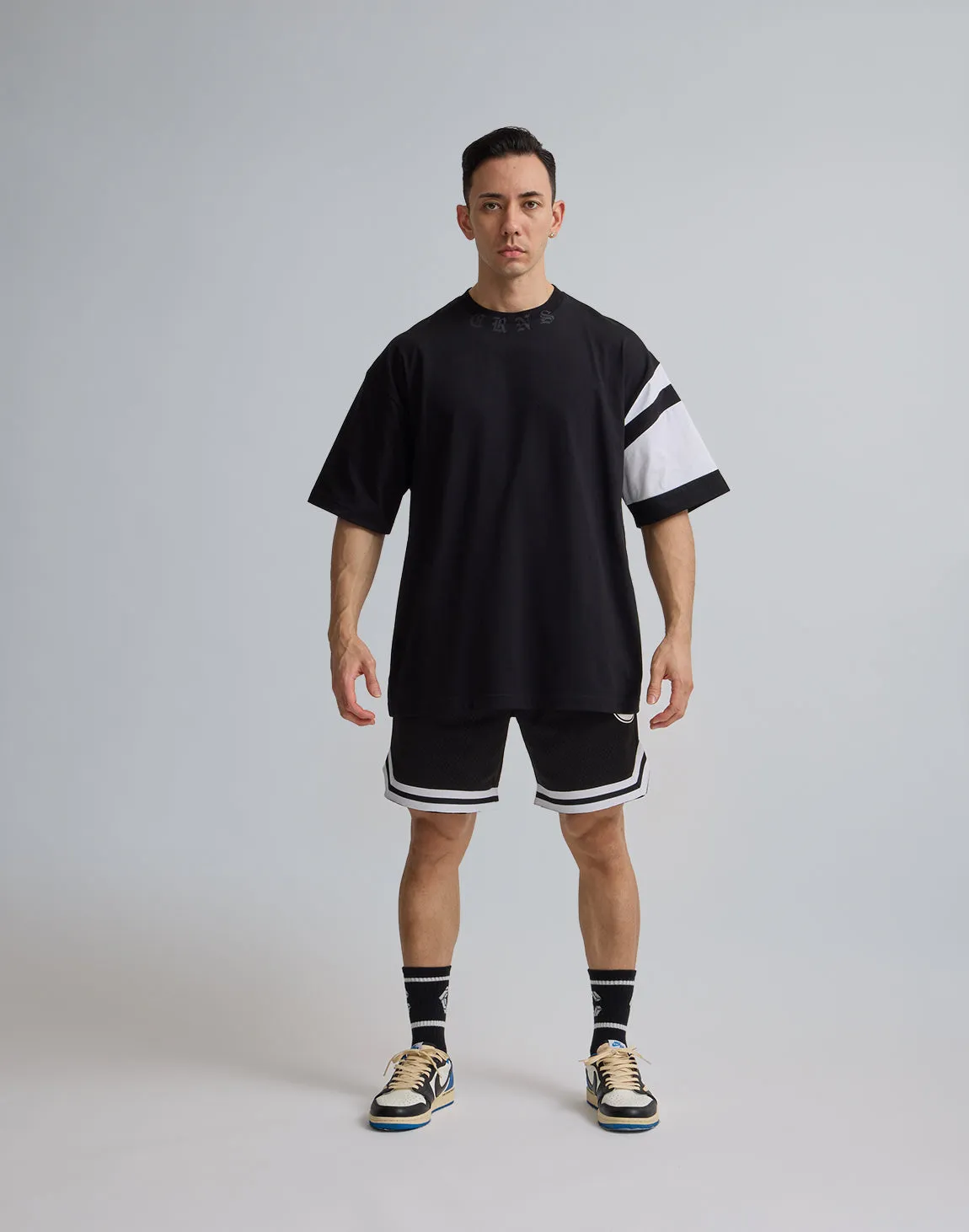 CRONOS JERSEY MESH SHORTS【BLACK】