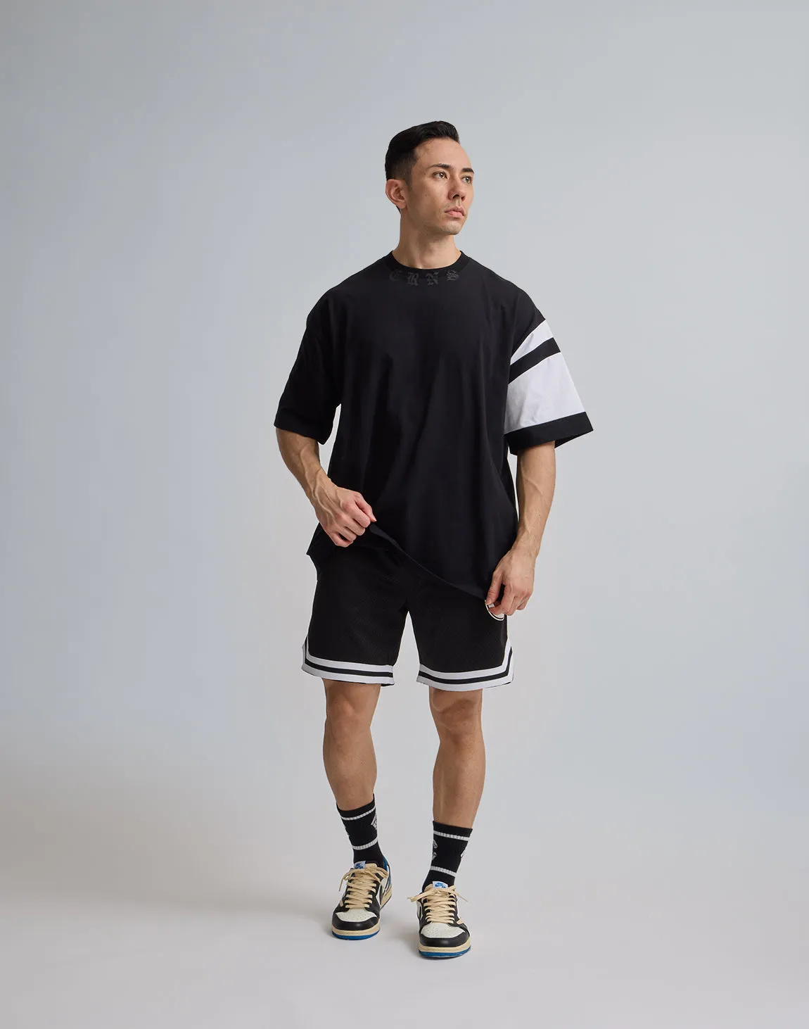 CRONOS JERSEY MESH SHORTS【BLACK】