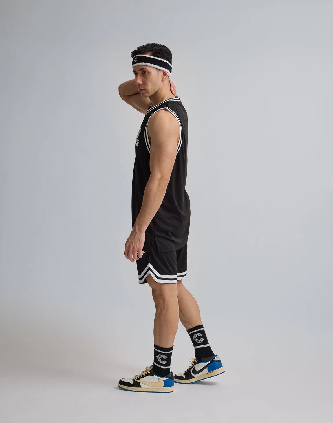 CRONOS JERSEY MESH SHORTS【BLACK】