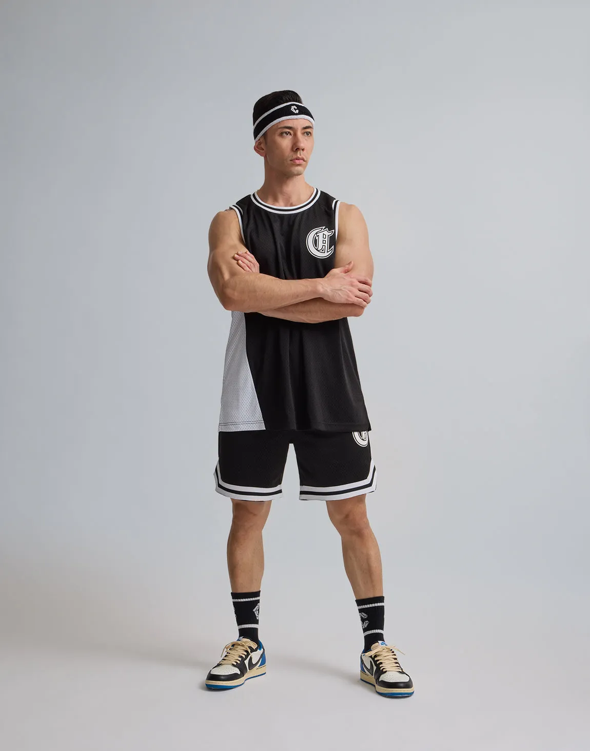 CRONOS JERSEY MESH SHORTS【BLACK】