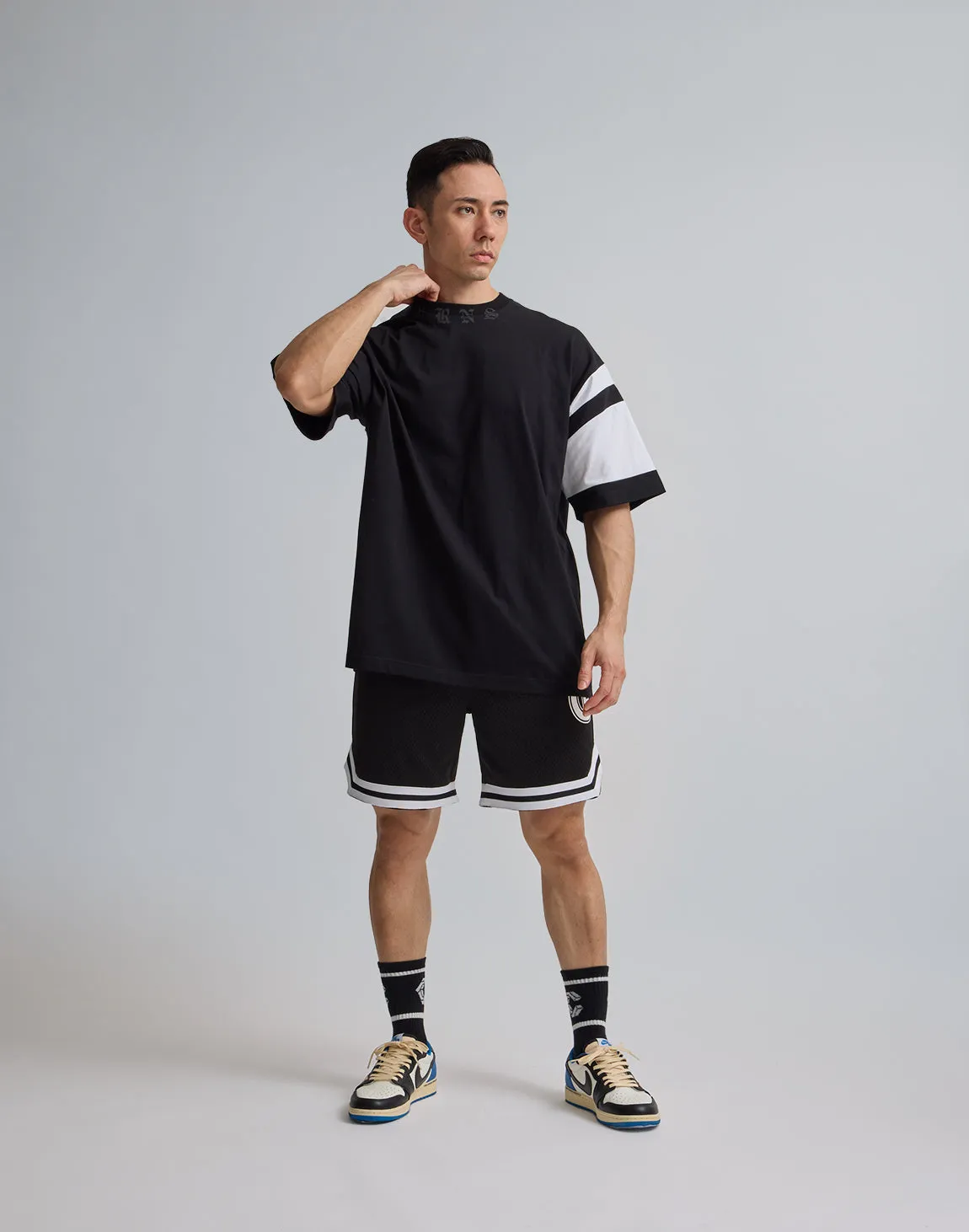 CRONOS JERSEY MESH SHORTS【BLACK】