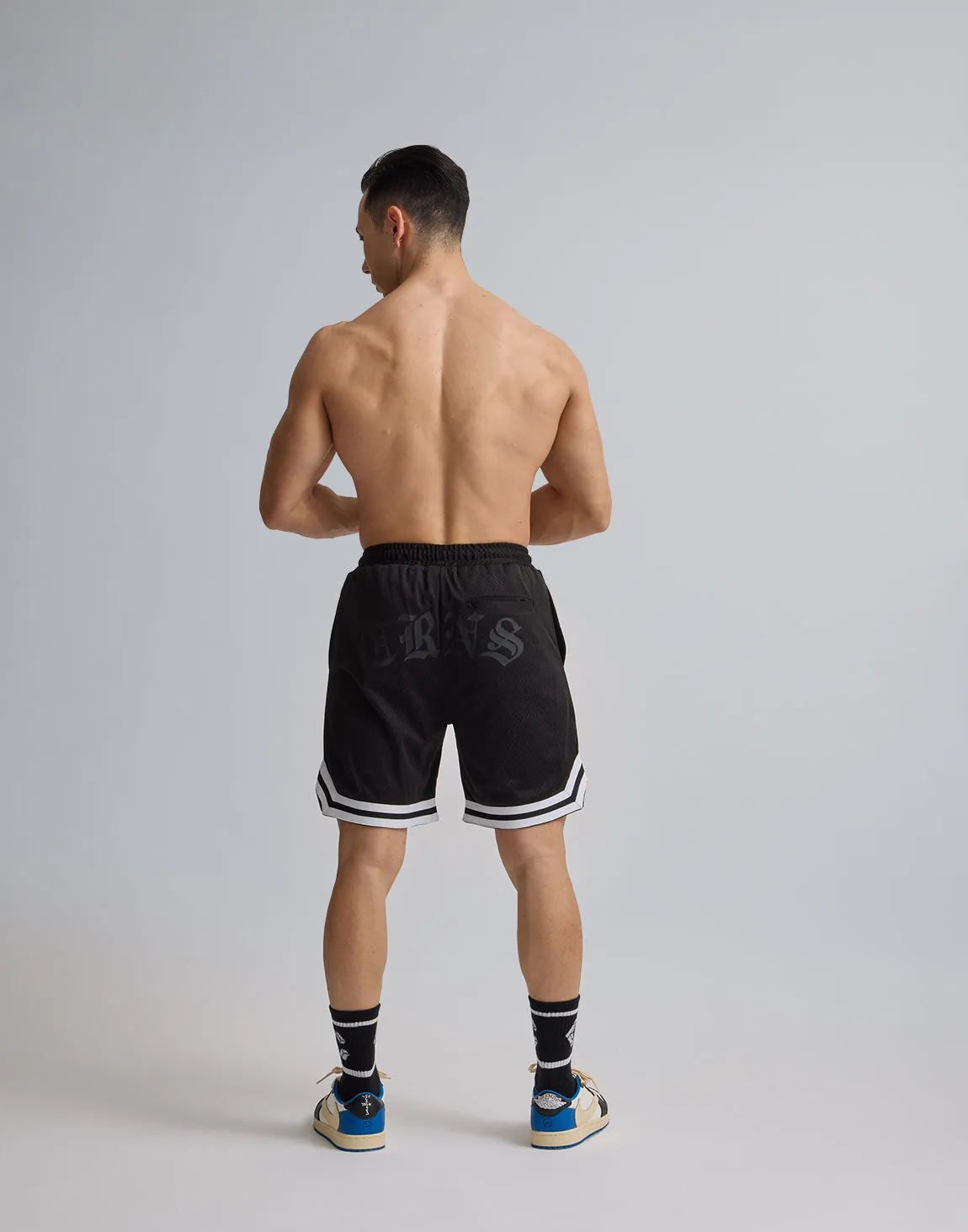 CRONOS JERSEY MESH SHORTS【BLACK】
