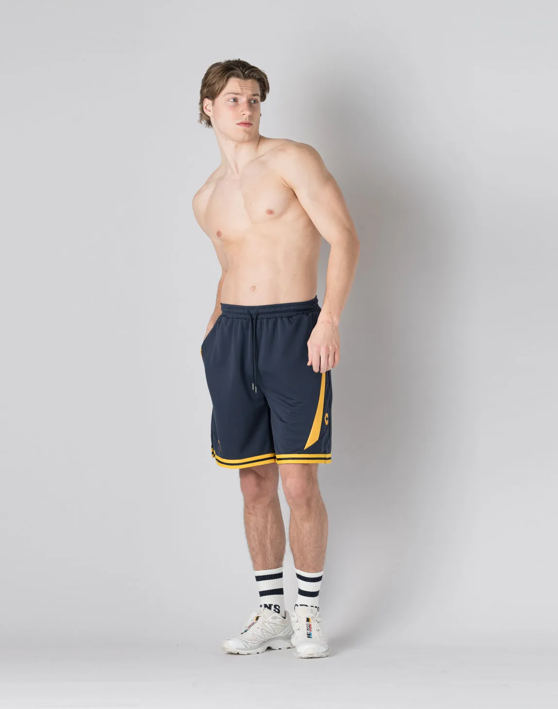CRONOS pinhole mesh shorts【NAVY】